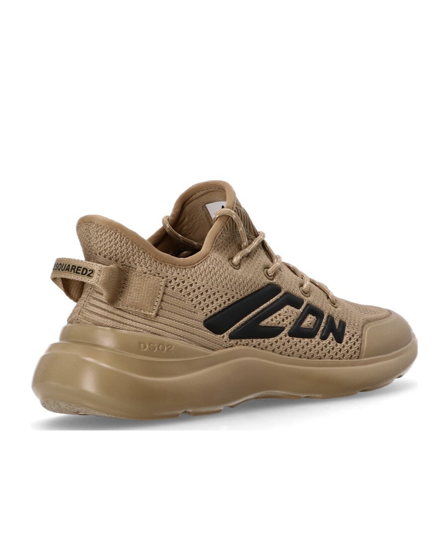 Shop Dsquared2 Logo-embossed Sneakers In Brown