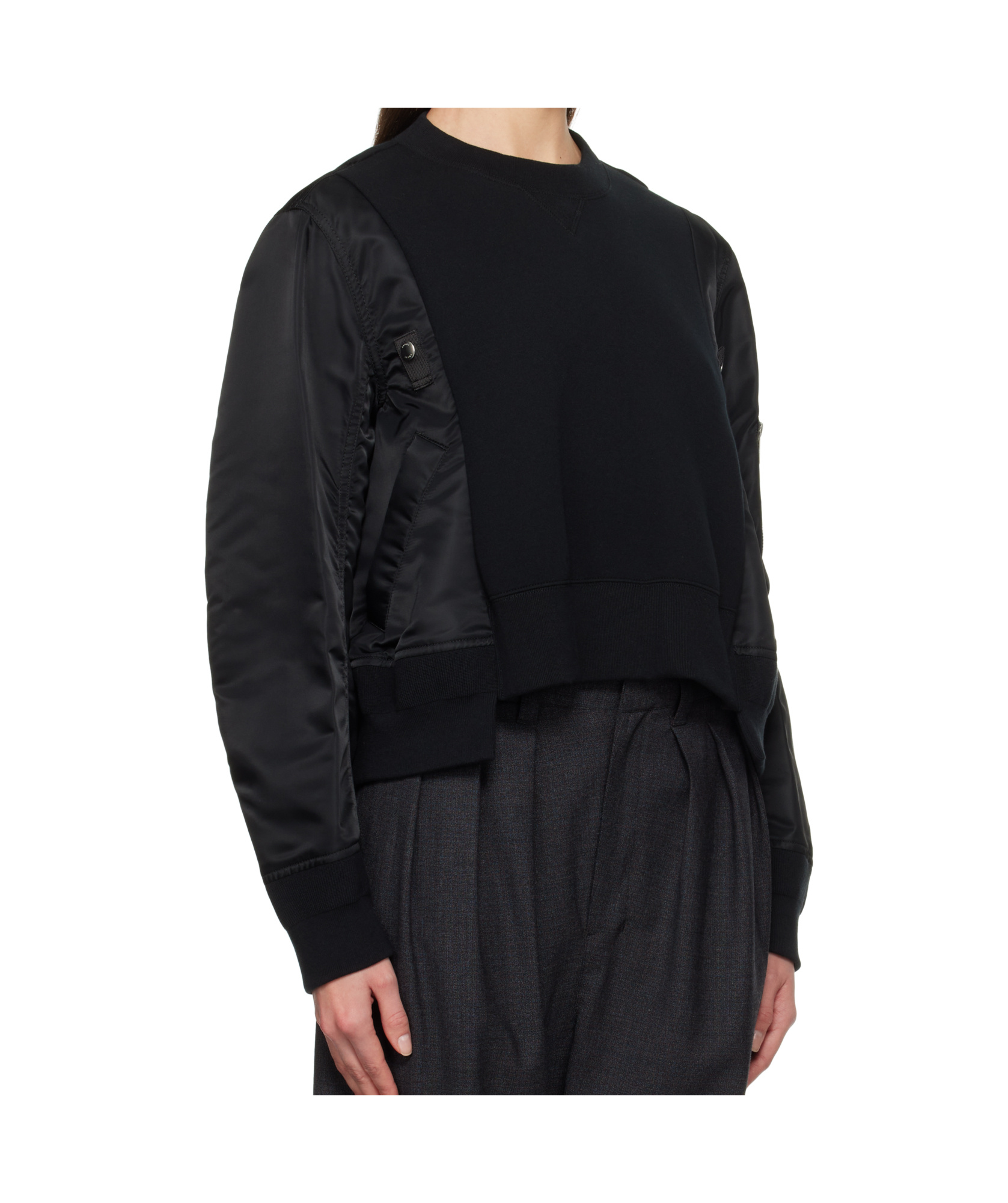 SACAI LONG-SLEEVED SWEATER