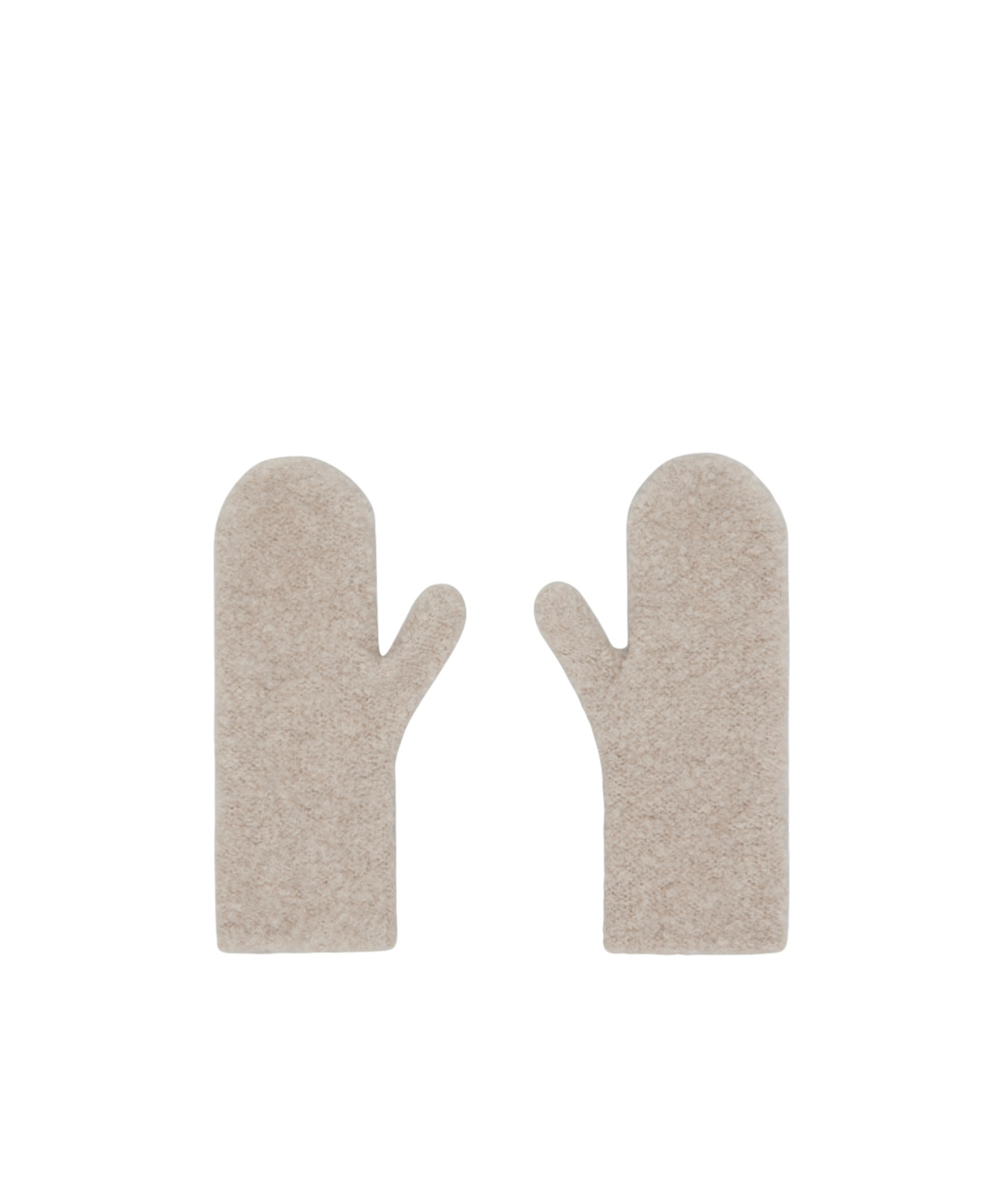 The Row Beige Ladislas Mittens In Gray