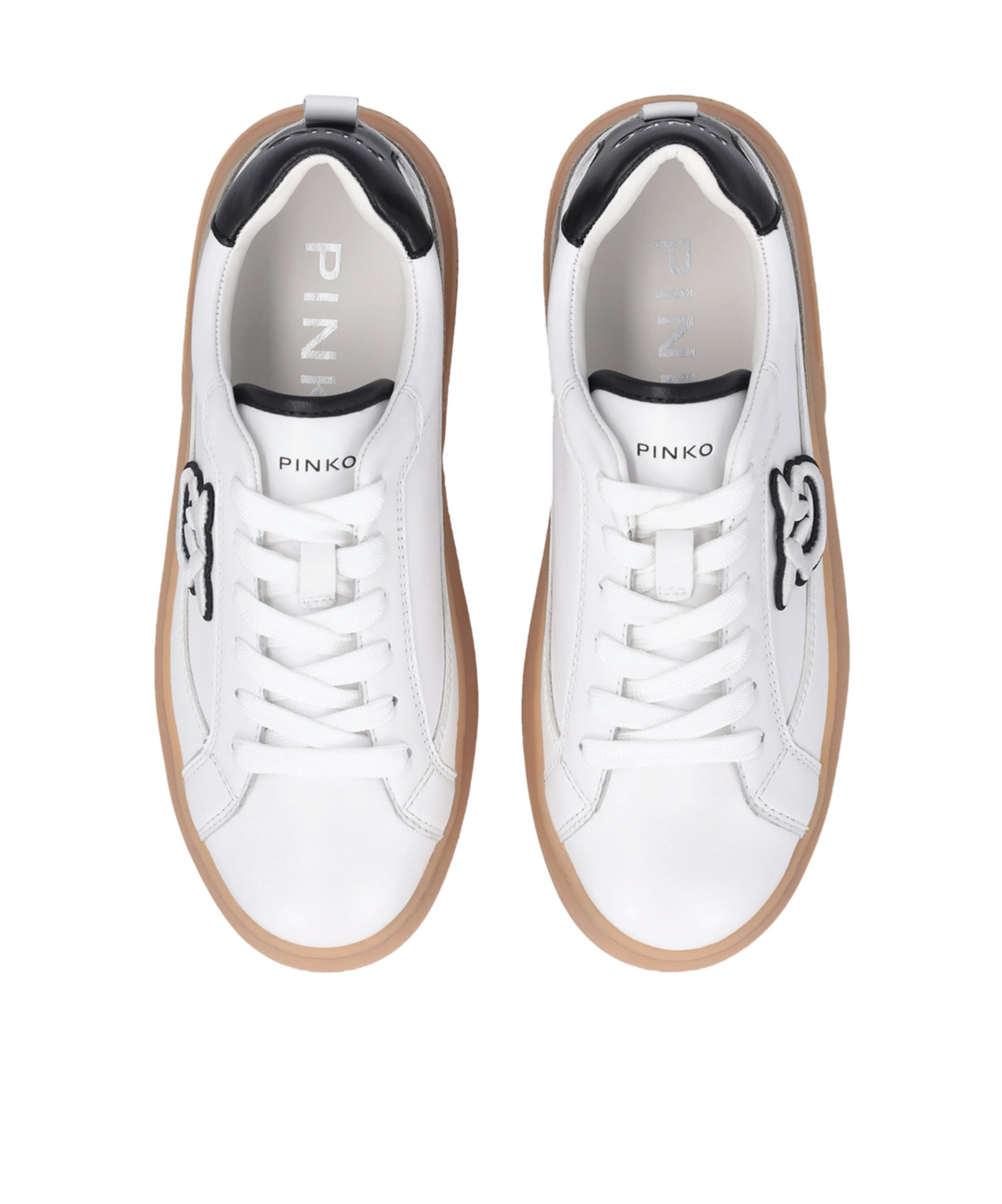 Pinko Platform Trainers In White