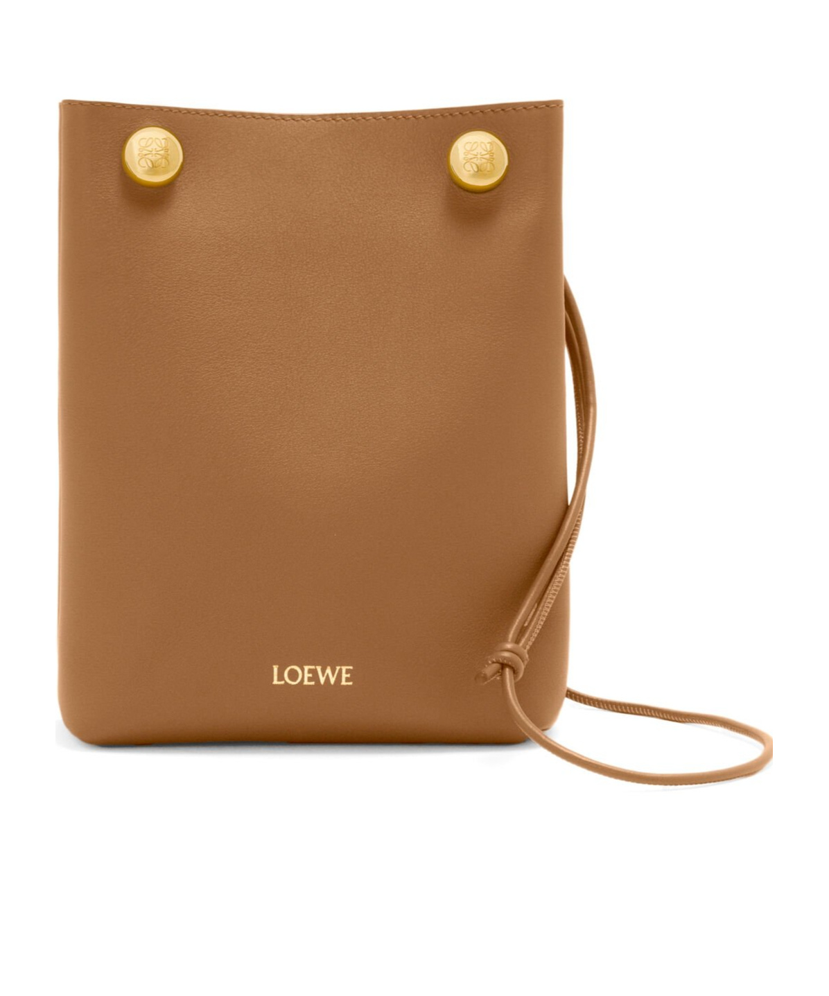 Loewe Mini Puzzle Leather Shoulder Bag In Brown