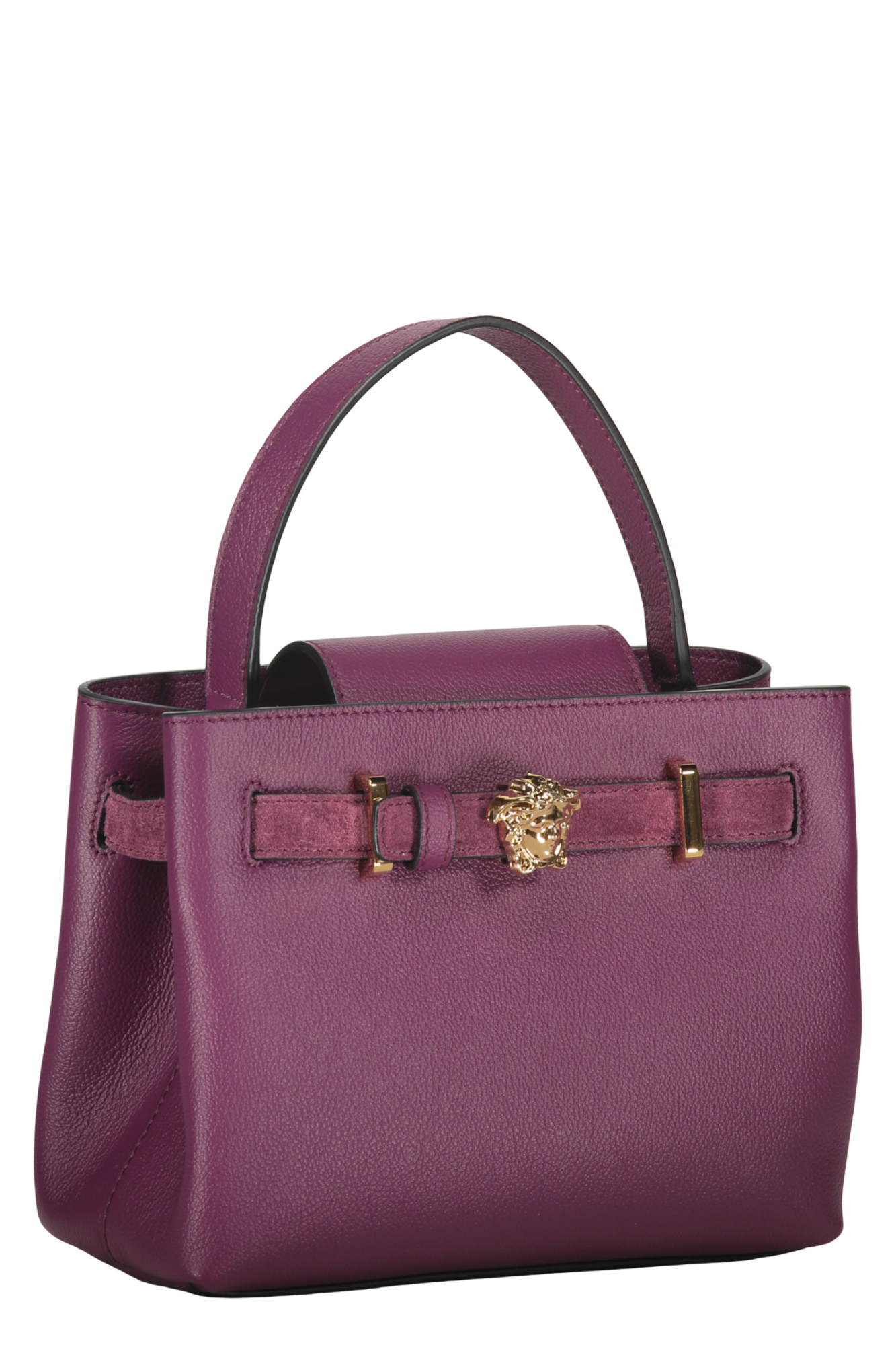 Versace Medusa Head-embellishment Tote Bag In Purple