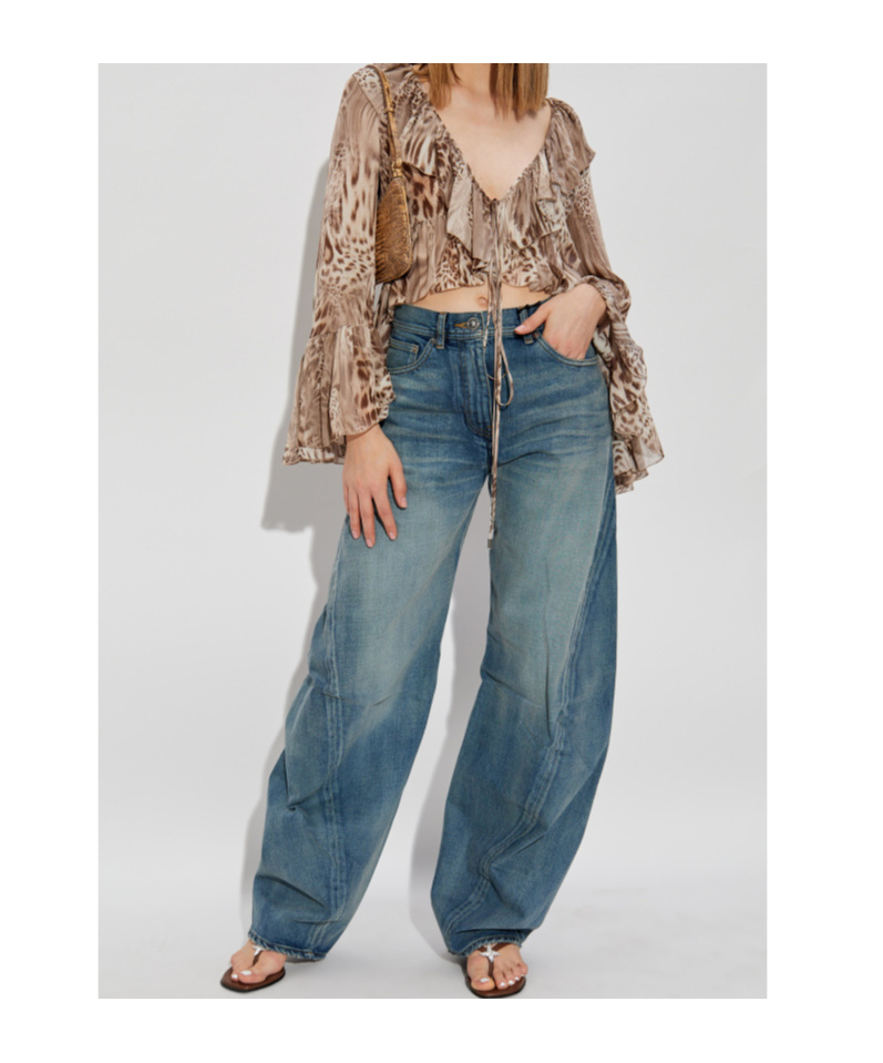 BLUMARINE PRINTED CHIFFON BLOUSE