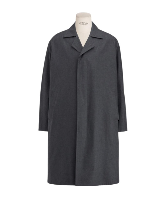 Dior Long-sleeved Coat In Black
