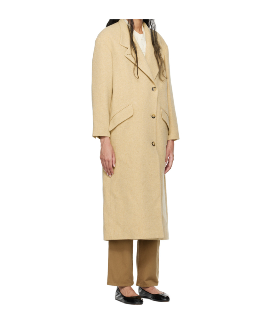 Isabel Marant Étoile Beige Lewina Coat In Nude