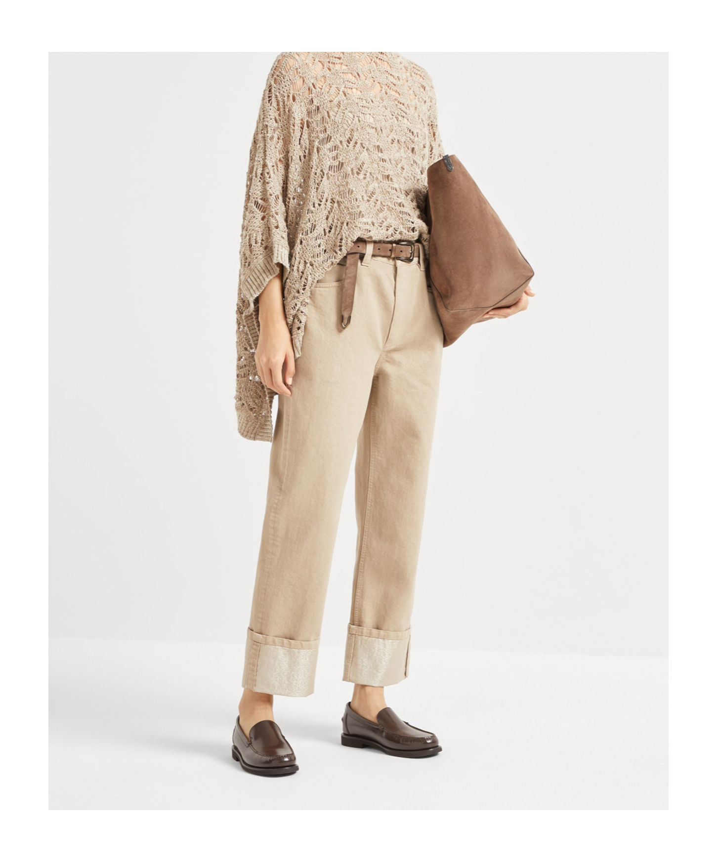 Brunello Cucinelli Straight-leg Cropped Trousers