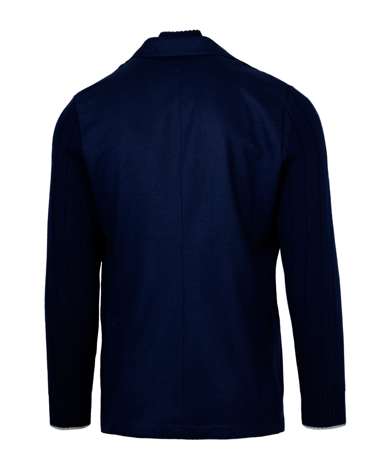Eleventy Blue Jacket With Bib Detail In Blue