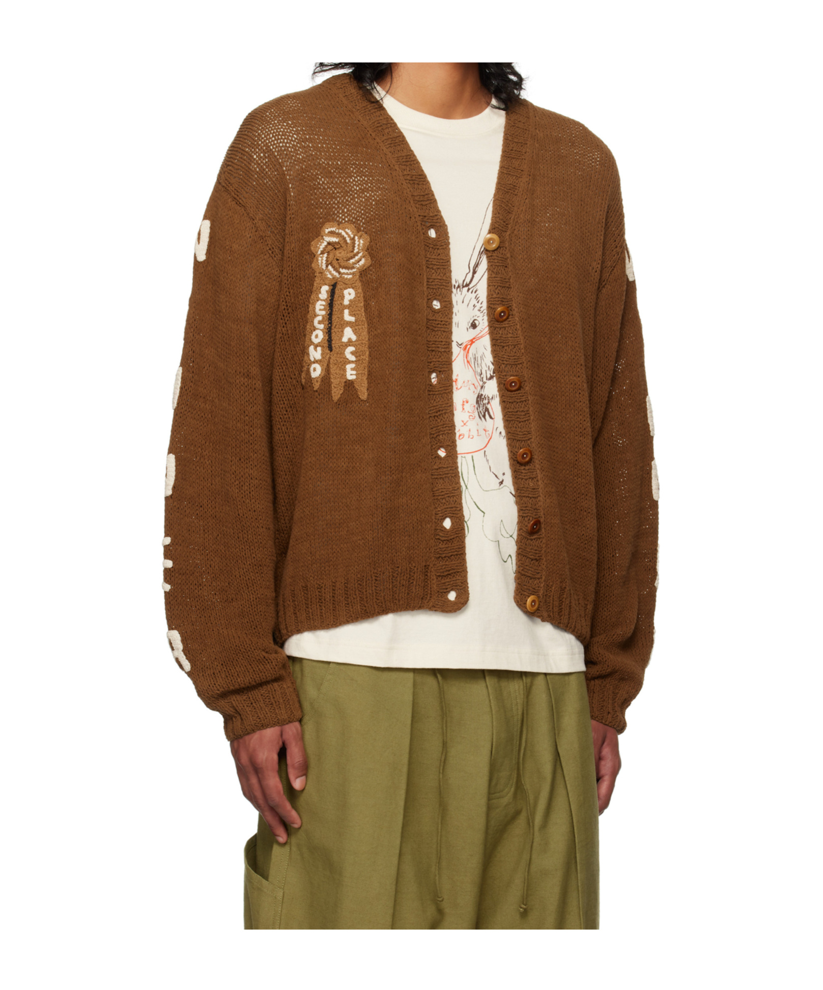 Story Mfg. Brown Twinsun Knit Cardigan In Brown