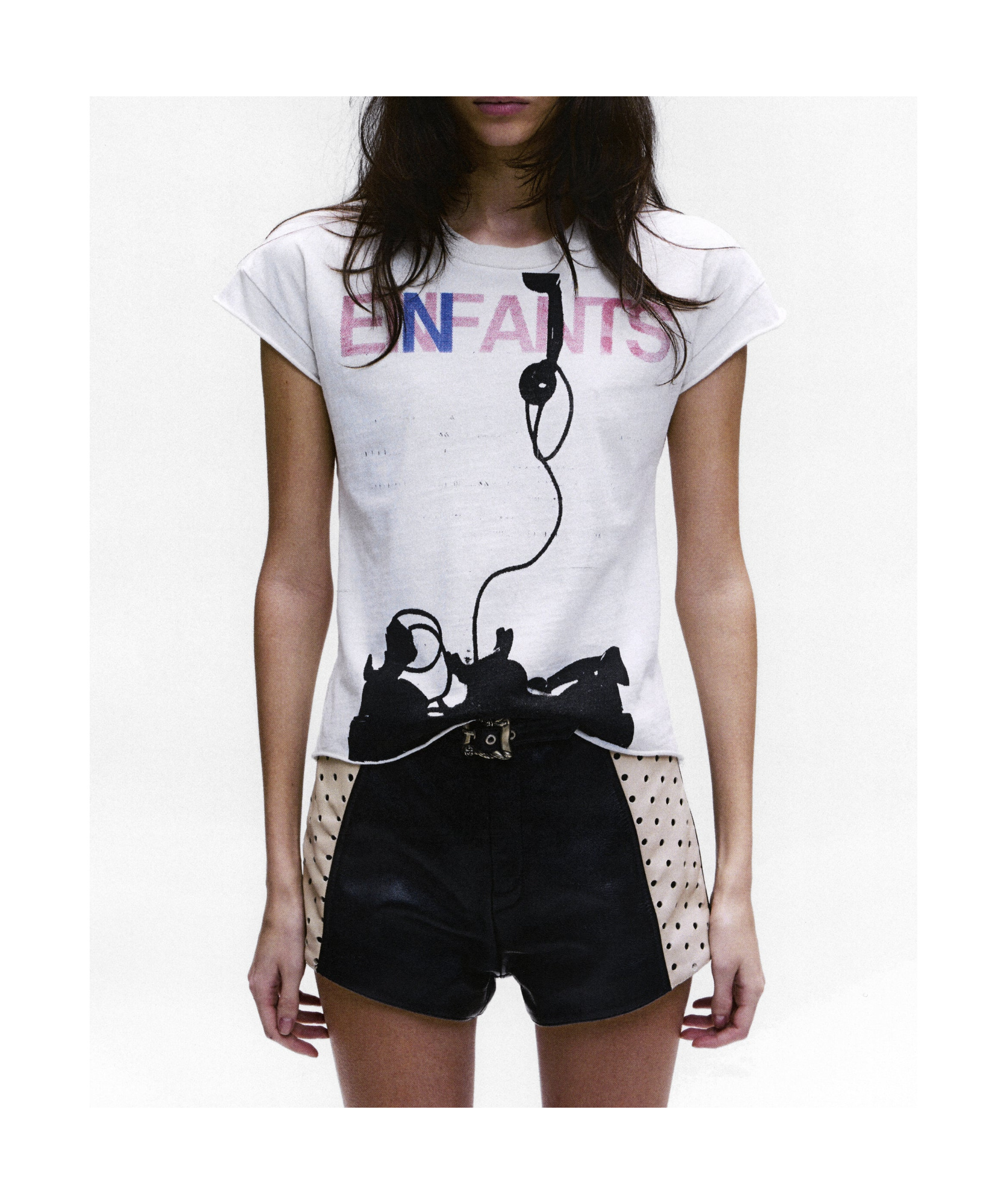 Enfants Riches Deprimes Forget To Answer Shrunken T-shirt In White
