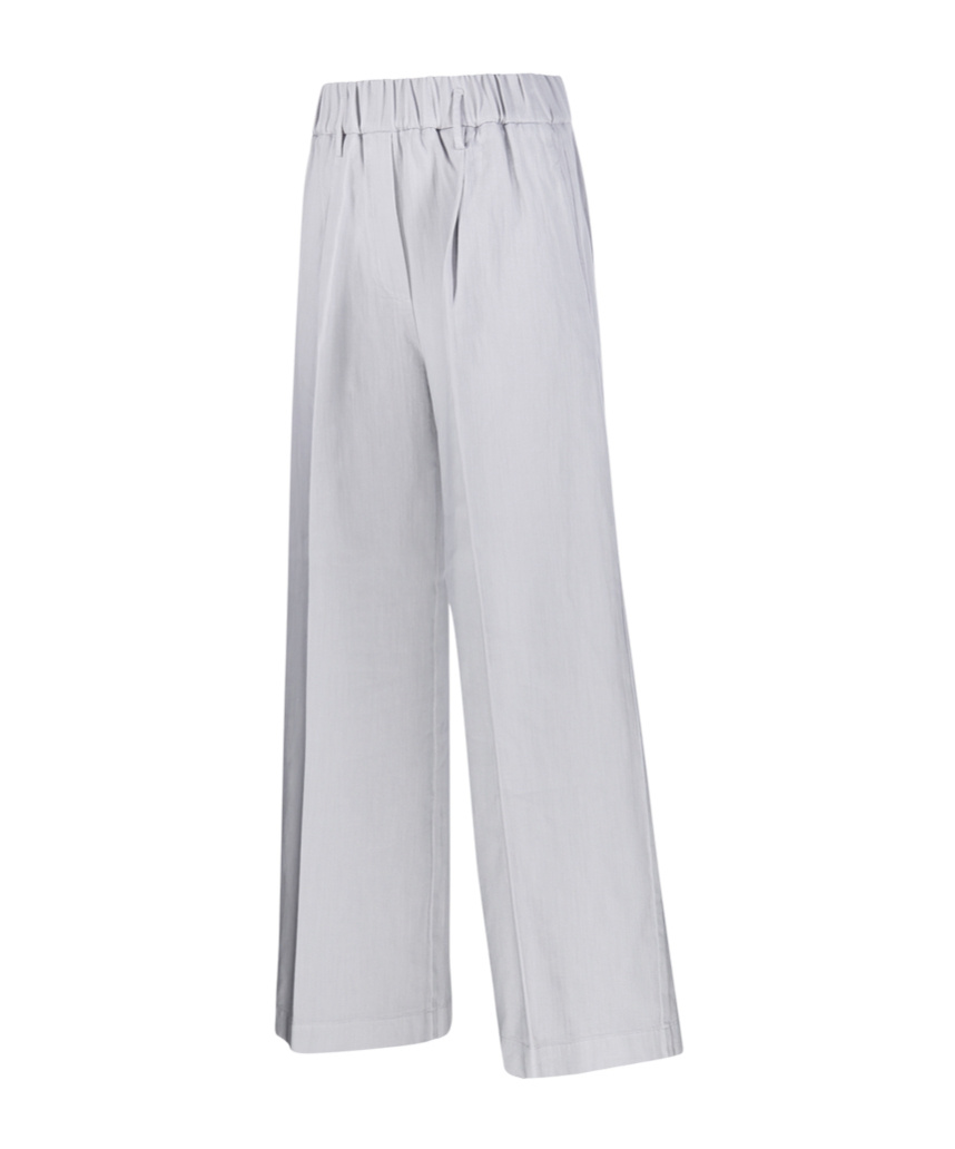 Forte Forte Trousers In Bull Cotton In Gray