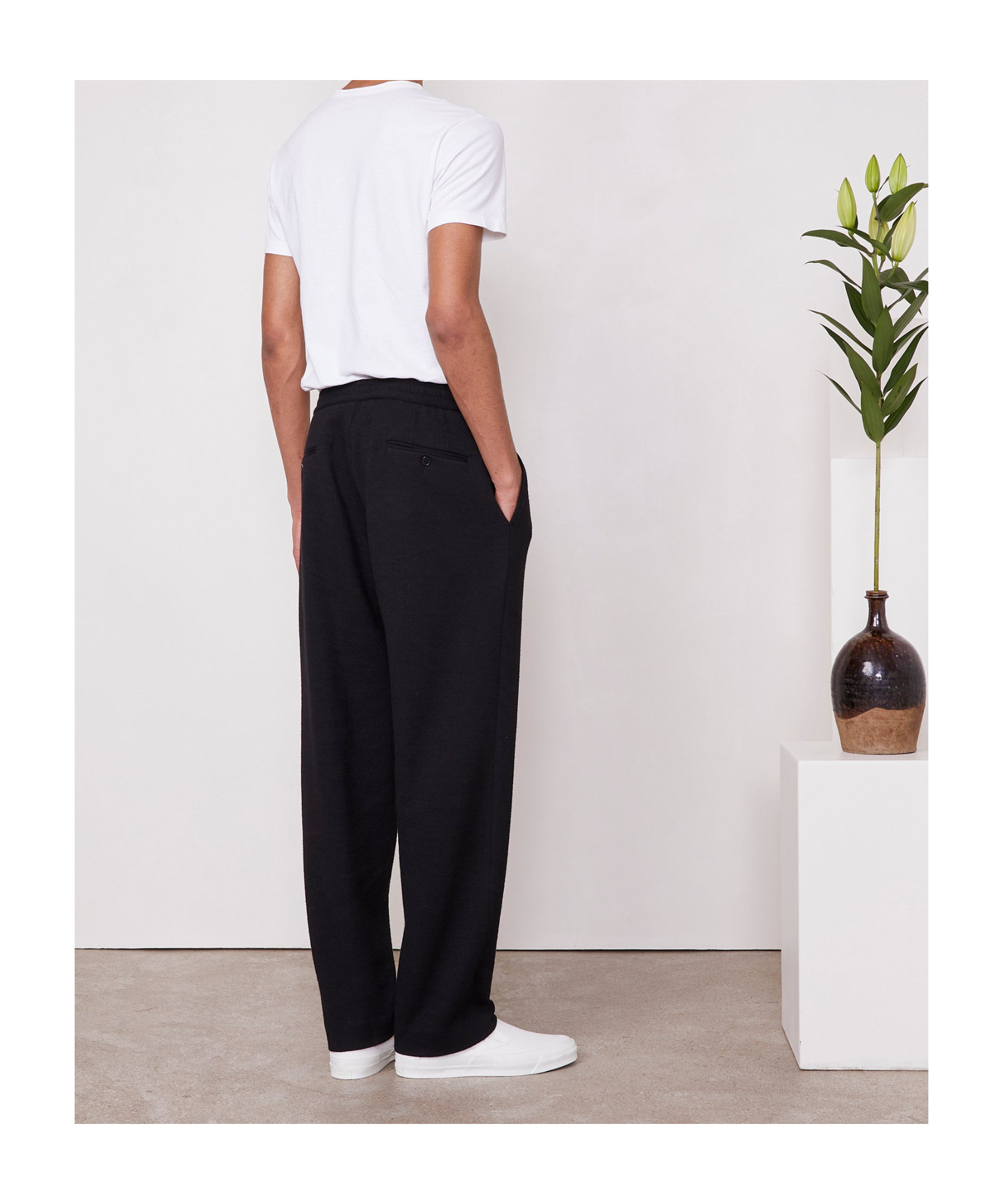 OFFICINE GENERALE ELASTIC WAIST CASUAL PANTS
