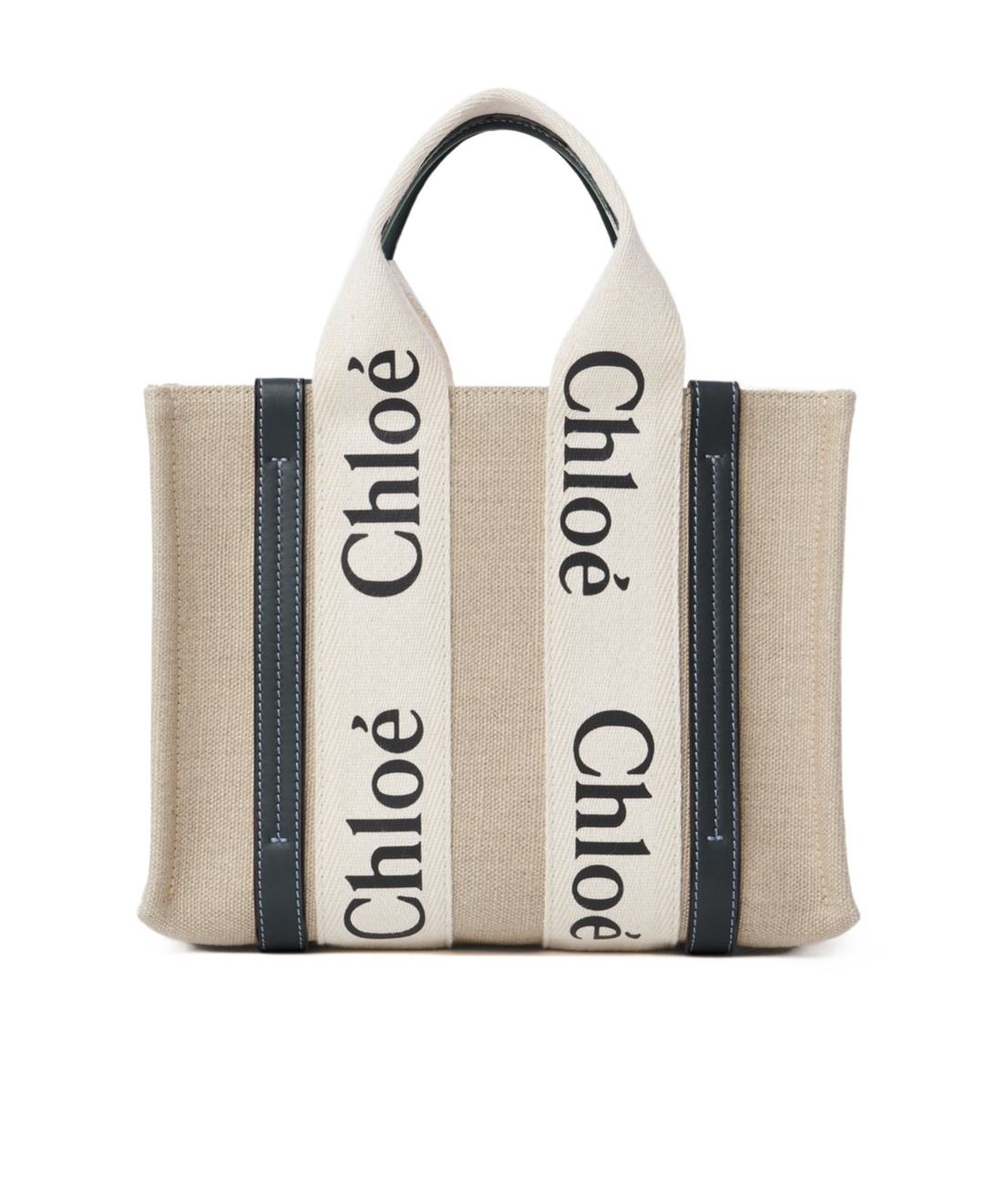 Chloé Chloe Multicolor Fabric Small Woody Shopping Bag In Multi