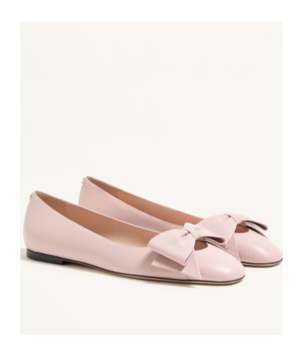 Valentino Garavani Bowow Kidskin Ballerina Woman Water Rose 41
