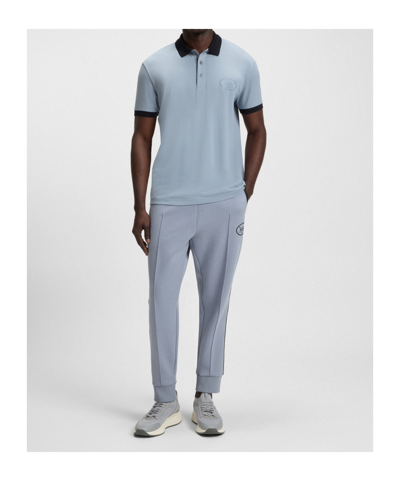 Hugo Boss Ttnm Evo Trainers With Knitted Uppers In Gray