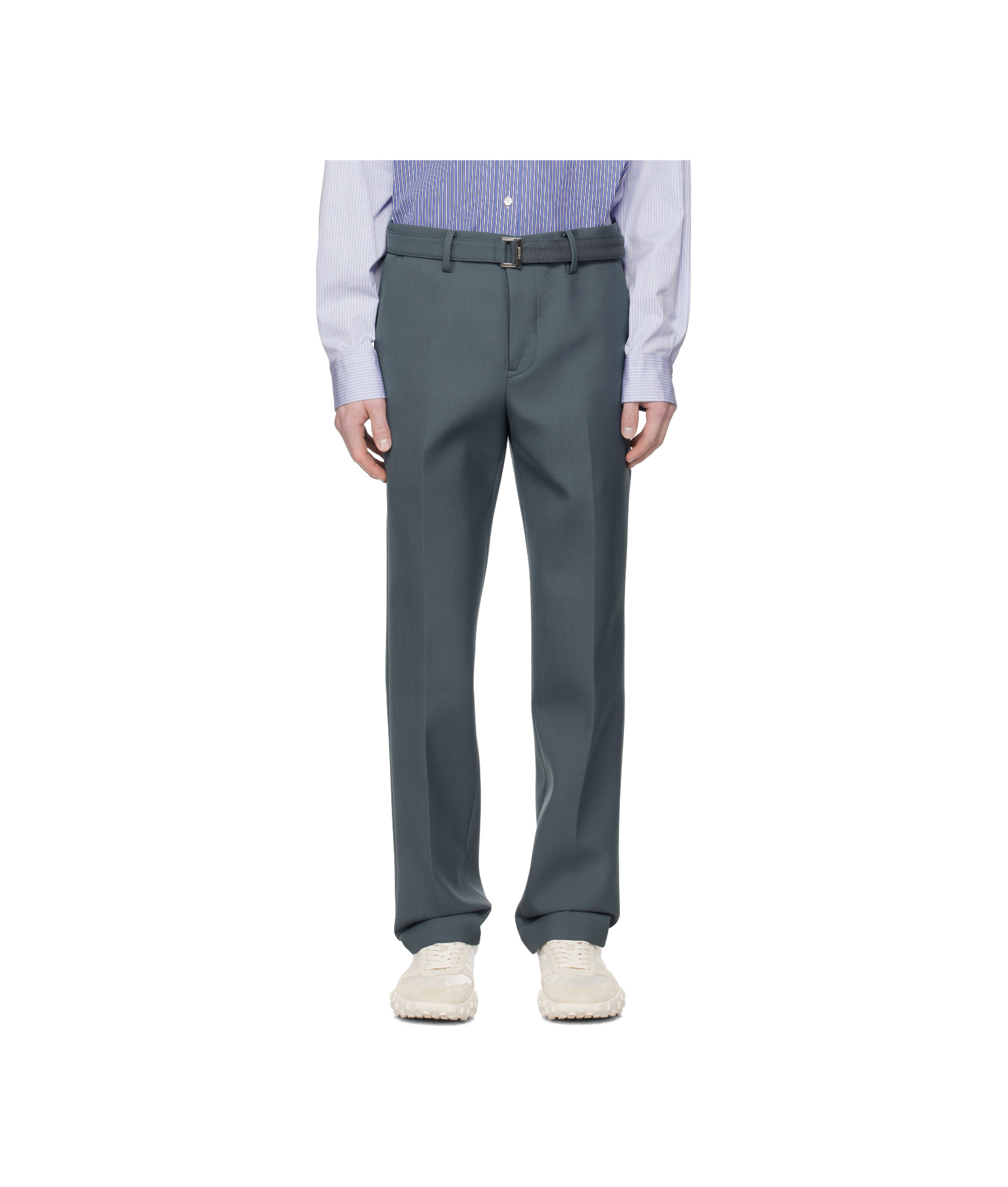 Sacai Blended Pants In Gray