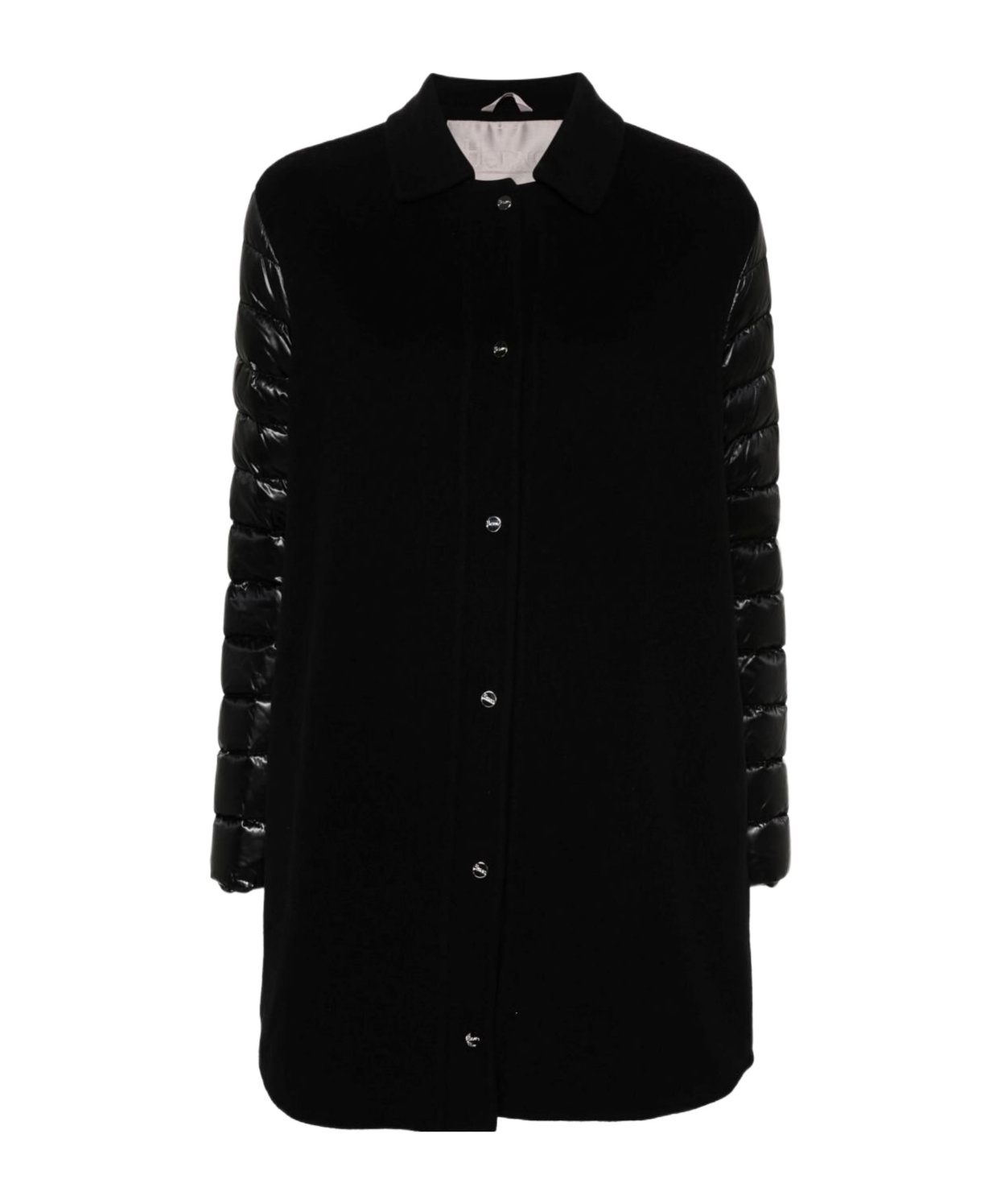 HERNO HERNO PANELLED STRAIGHT HEM PUFFER COAT