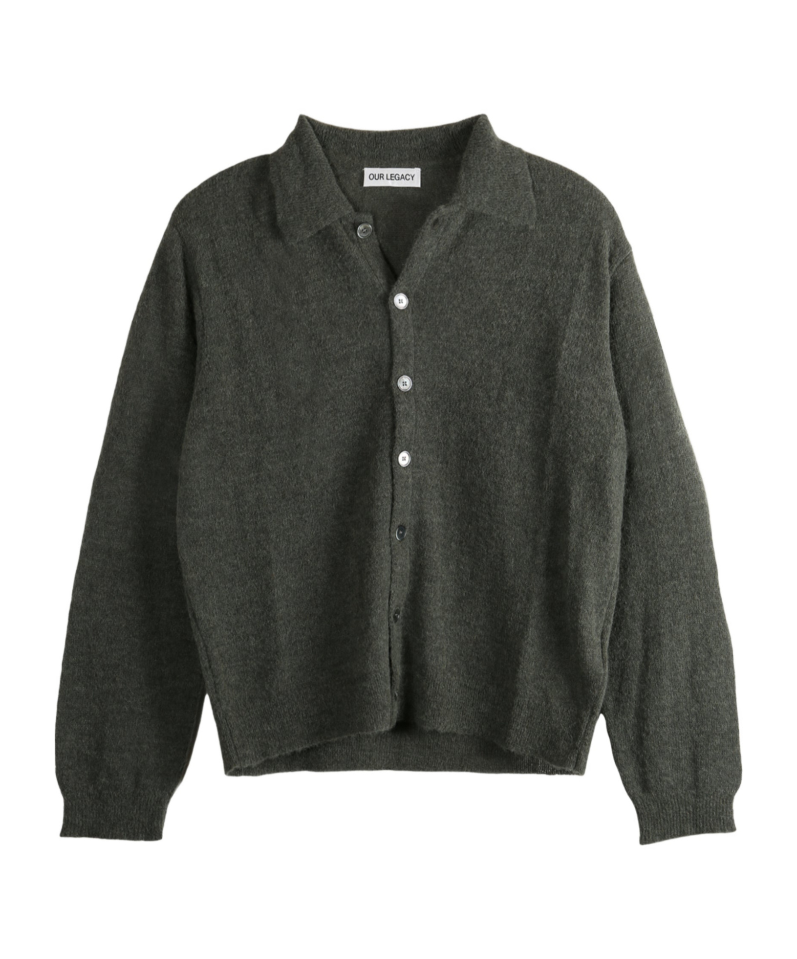 Our Legacy Ribbed Long Sleeve Sweater In Gray