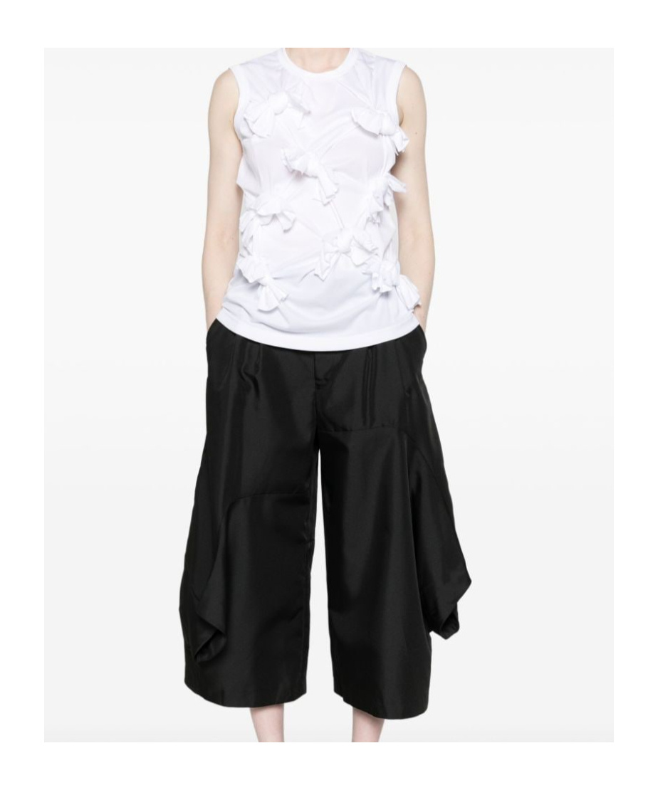 Shop Comme Des Garçons Knot-detailed Jersey Tank Top