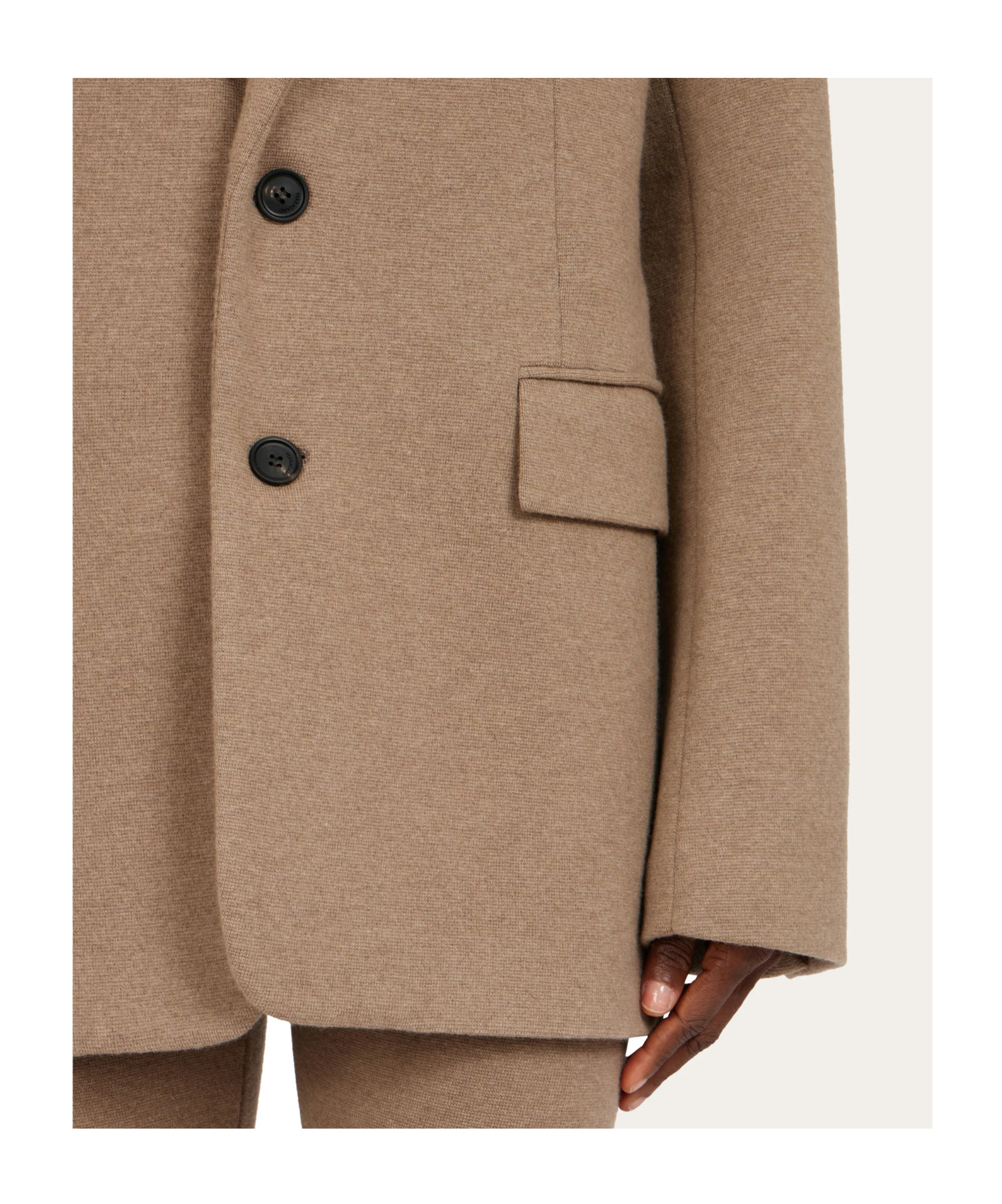 Ferragamo Single-breasted Flap-pocket Blazer In Brown