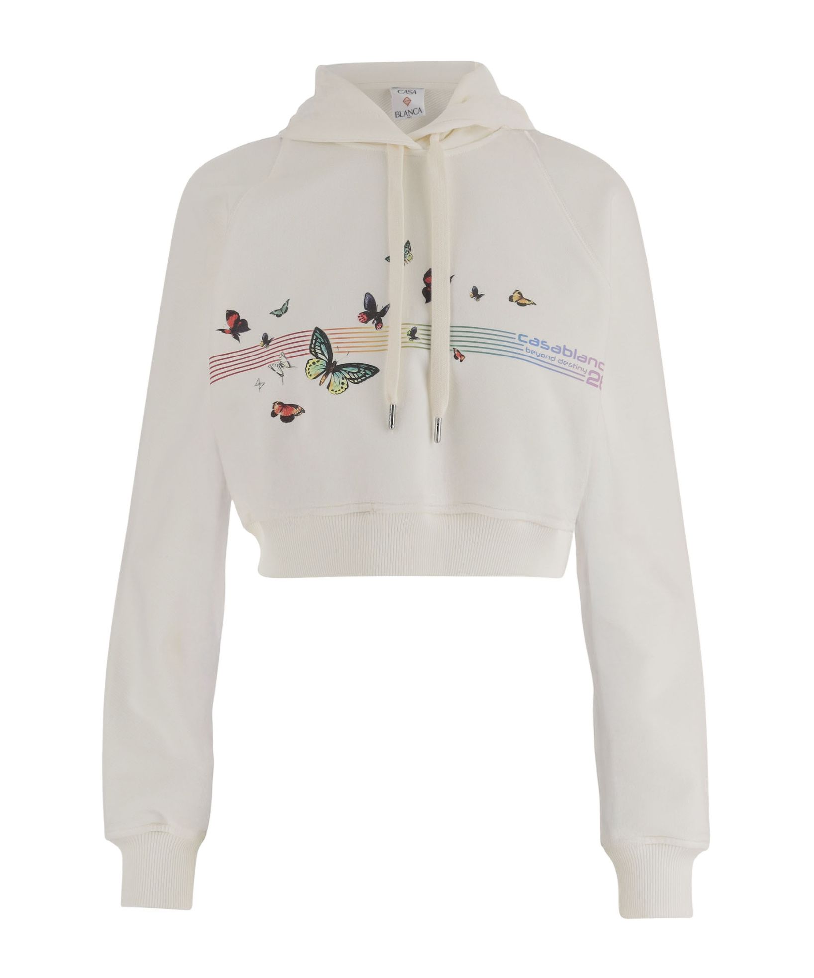 Casablanca Hooded Sweatshirt In White