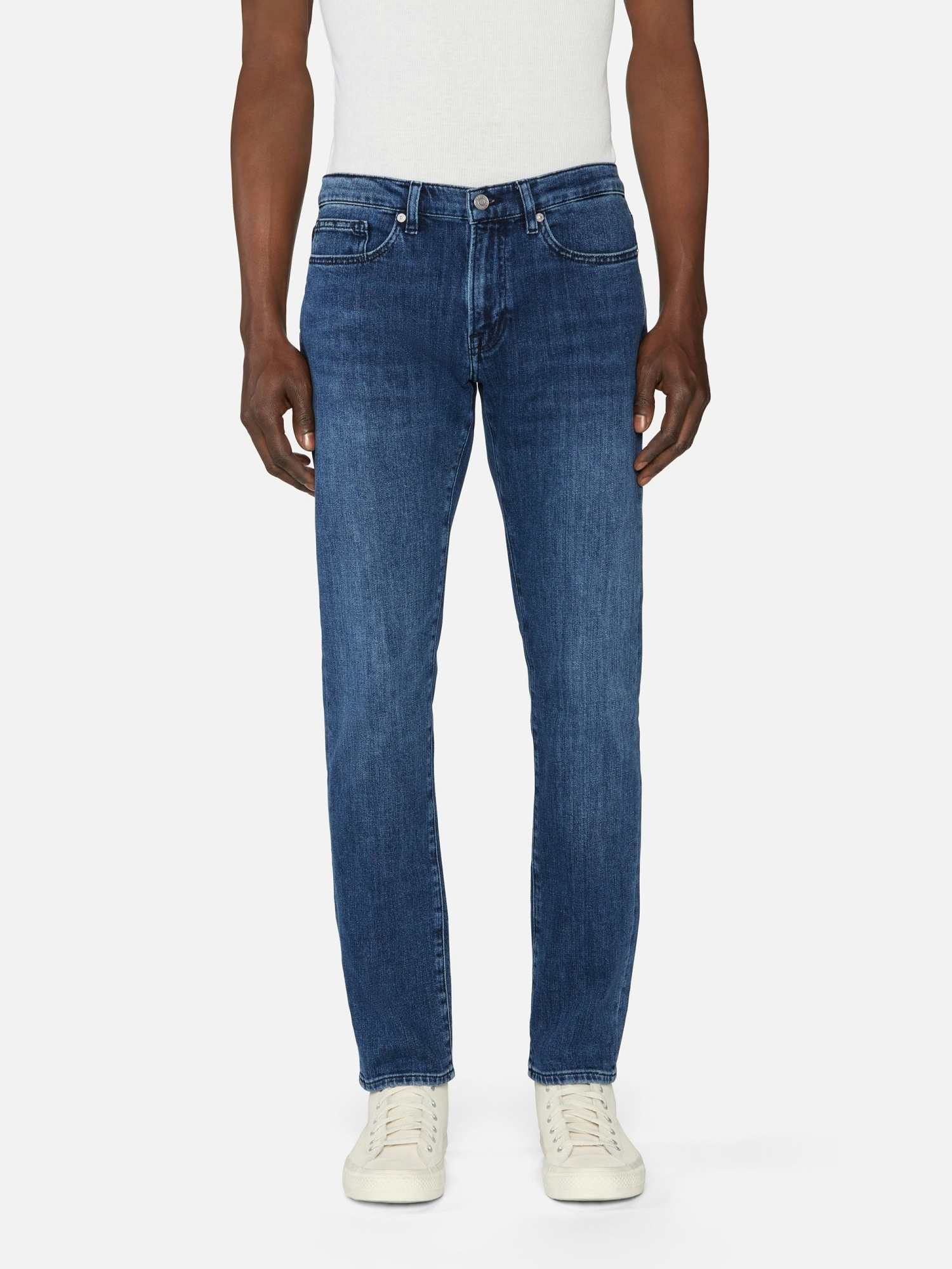 Frame Slim Fit Jeans In Blue