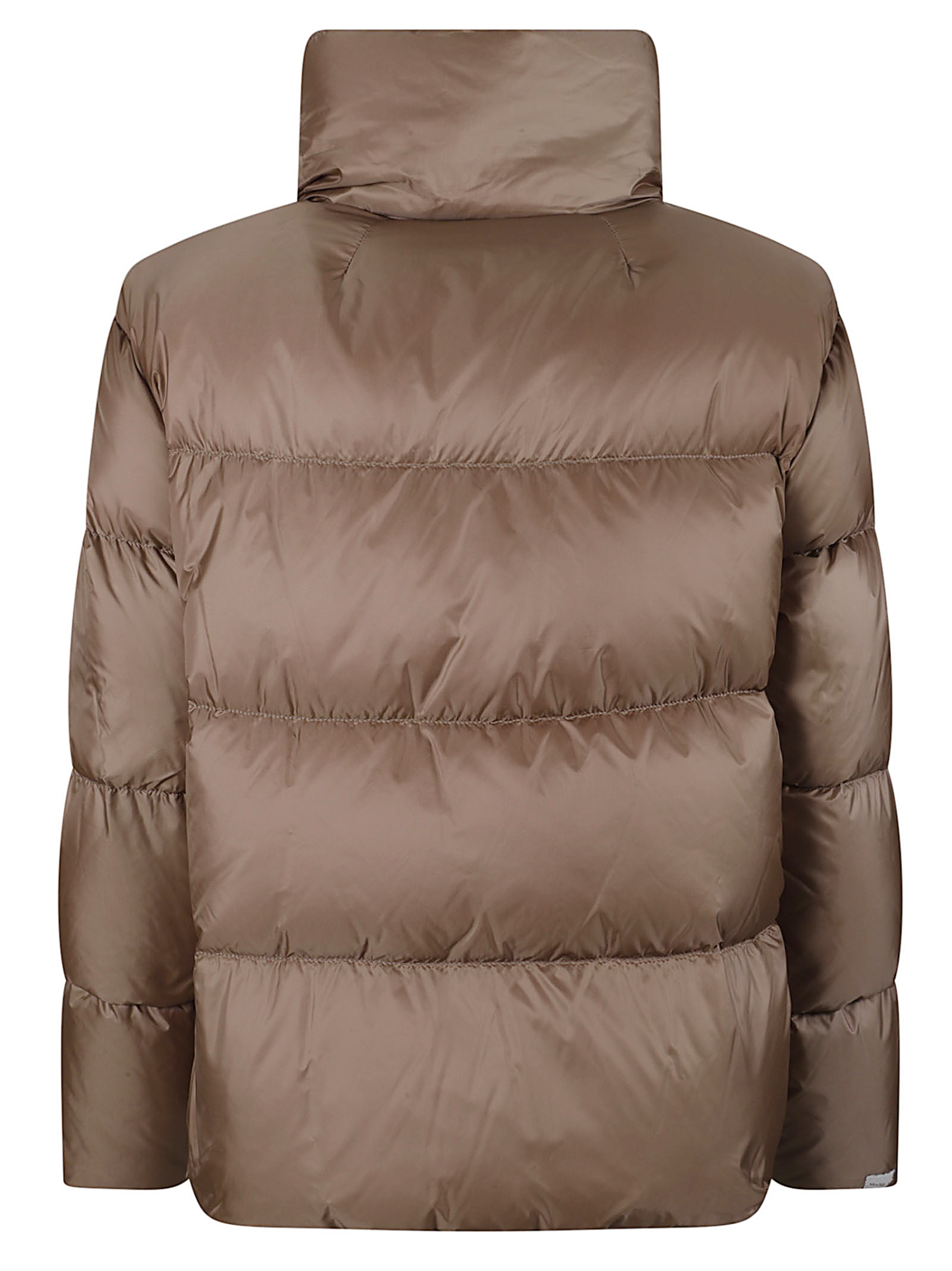 Max Mara Long-sleeved Cotton Jacket In Brown