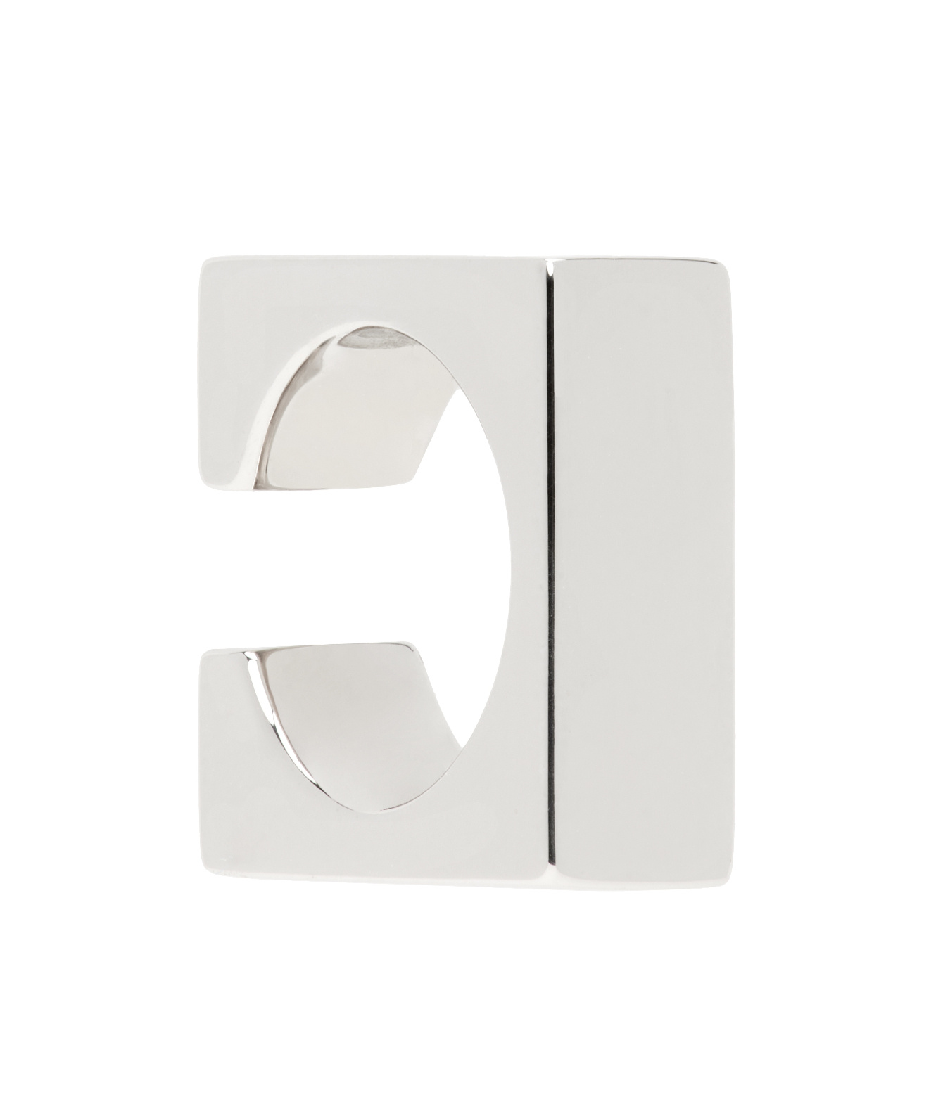 Tom Wood Square Single Ear Cuff In White