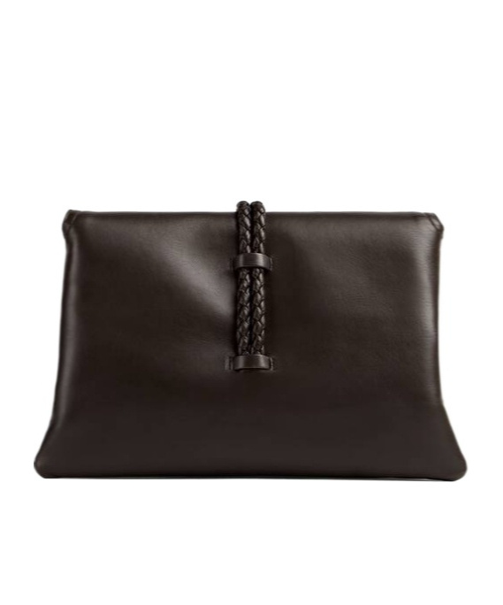Bottega Veneta Small Liberta Leather Shoulder Bag In Black