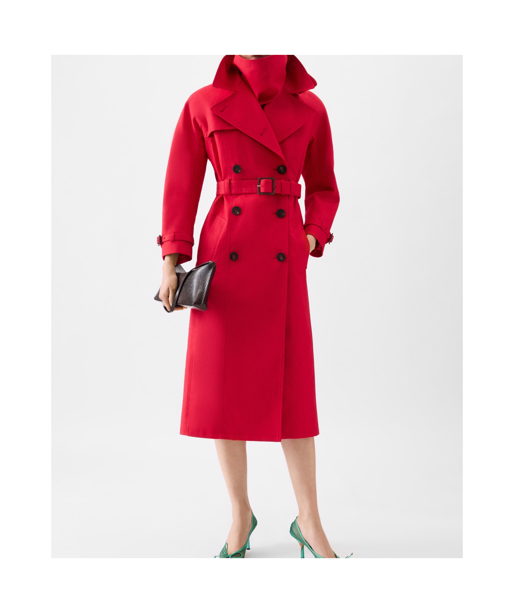 Jacquemus Cotton-blend Trench Coat In Red