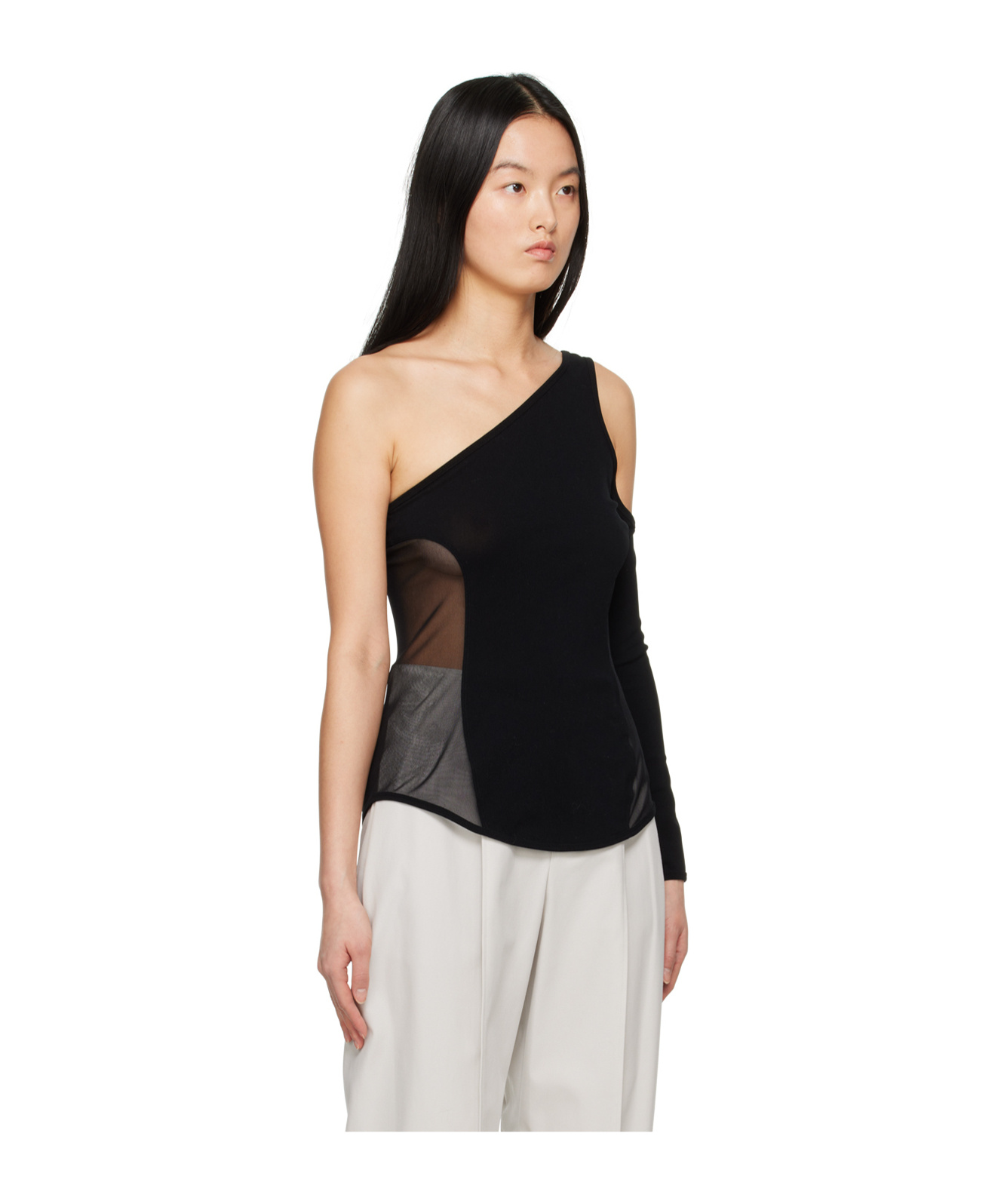 Issey Miyake Single Long-sleeved T-shirt In White