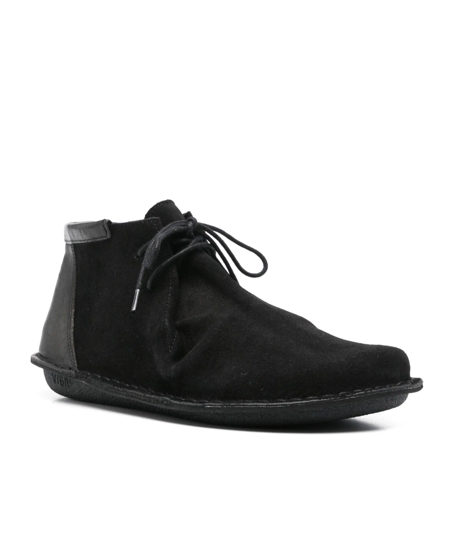 Comme Des Garçons Round-head Short Boots In Black