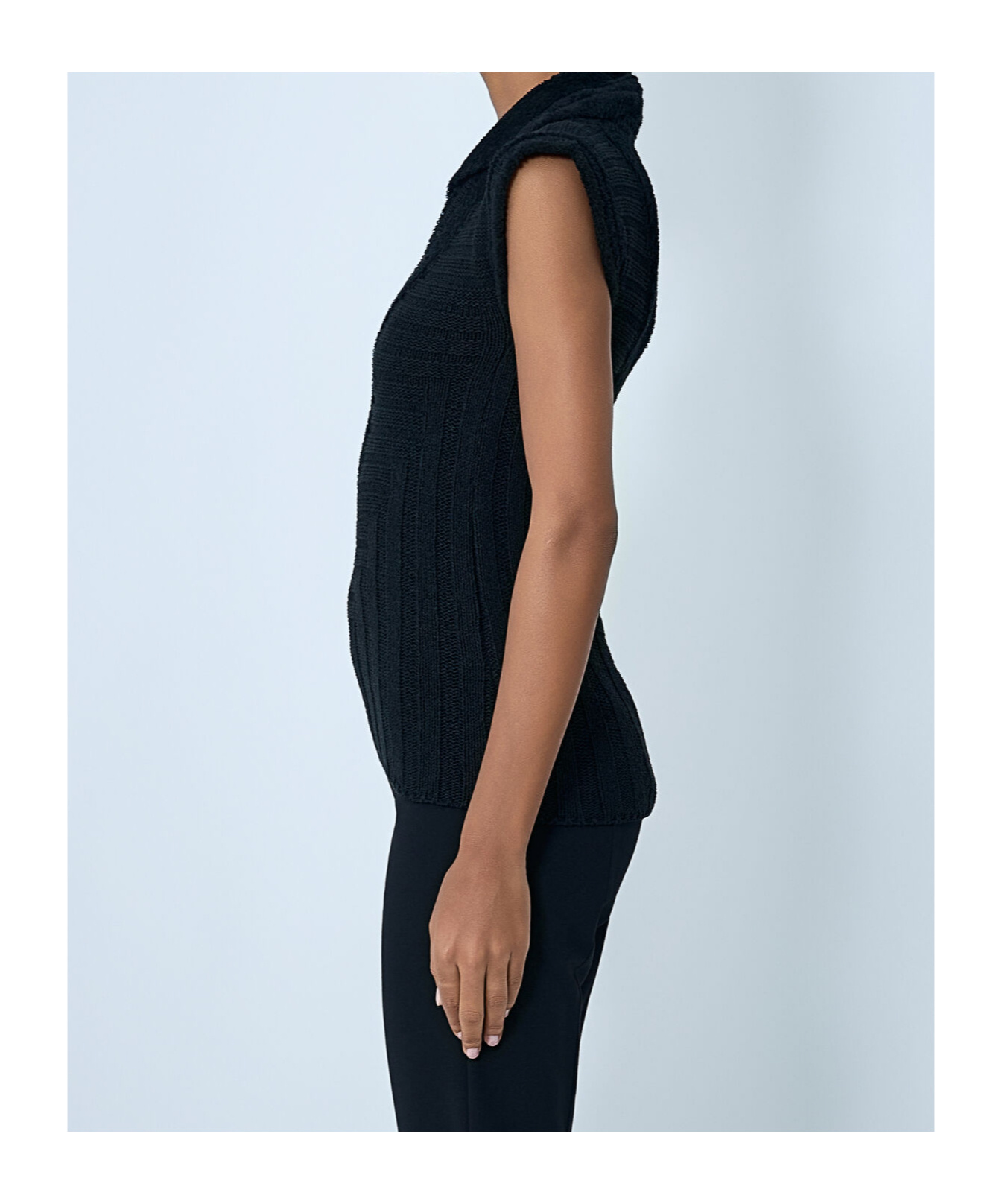 Kiko Kostadinov Lapel Sweater In Black