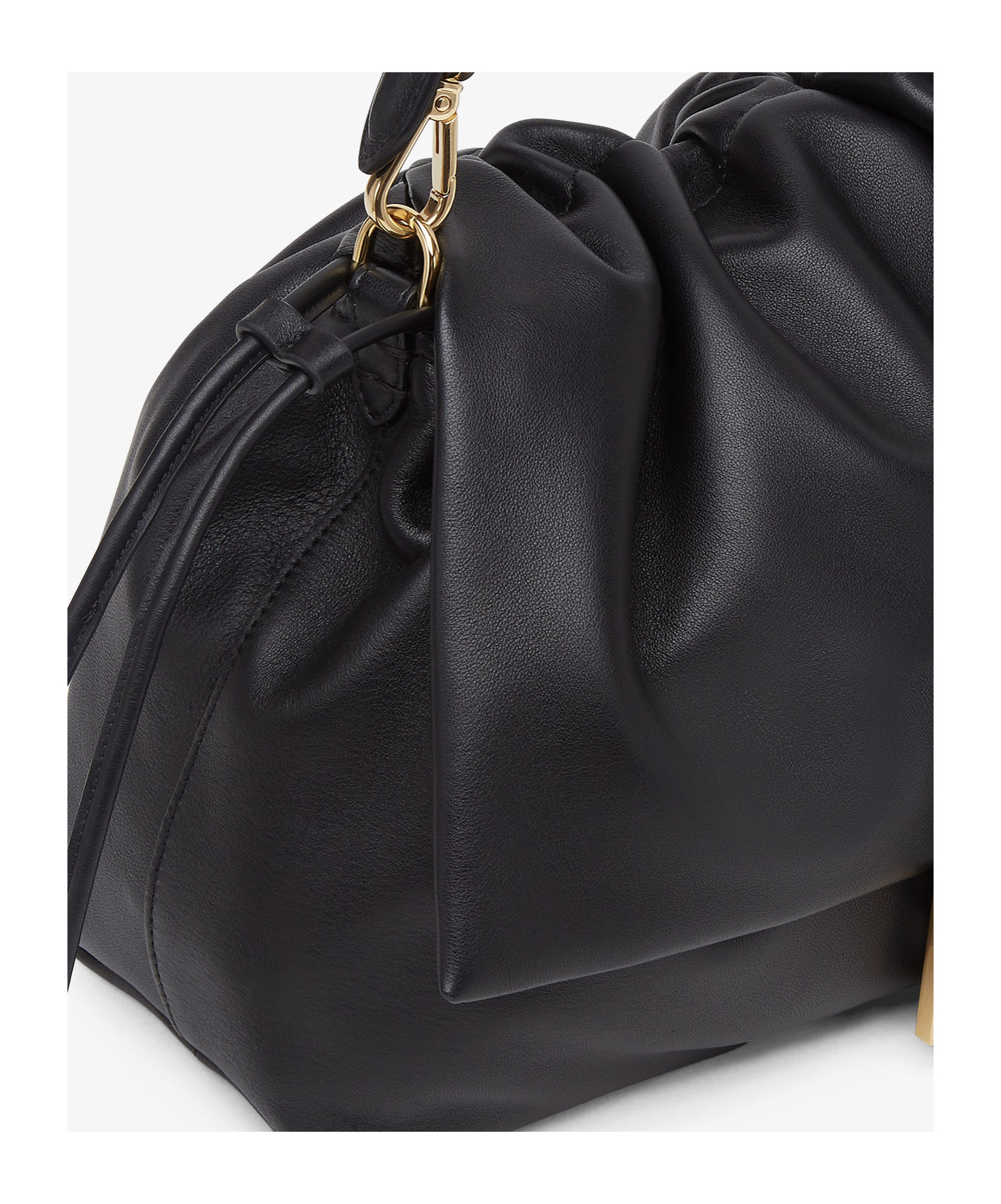 Shop Fendi Black Nappa Leather Bag