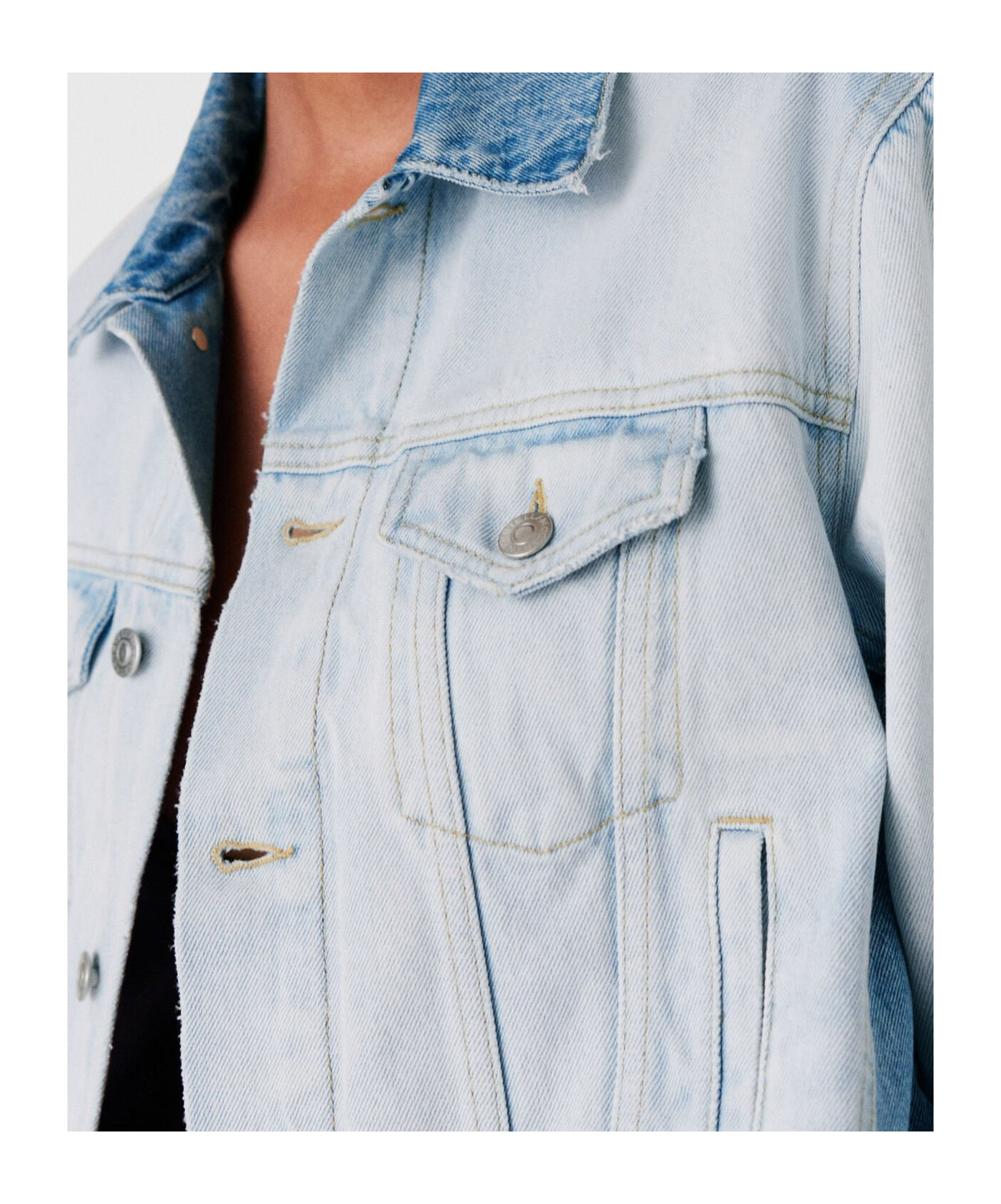 Stella Mccartney Contrast-matched Denim Jacket In White