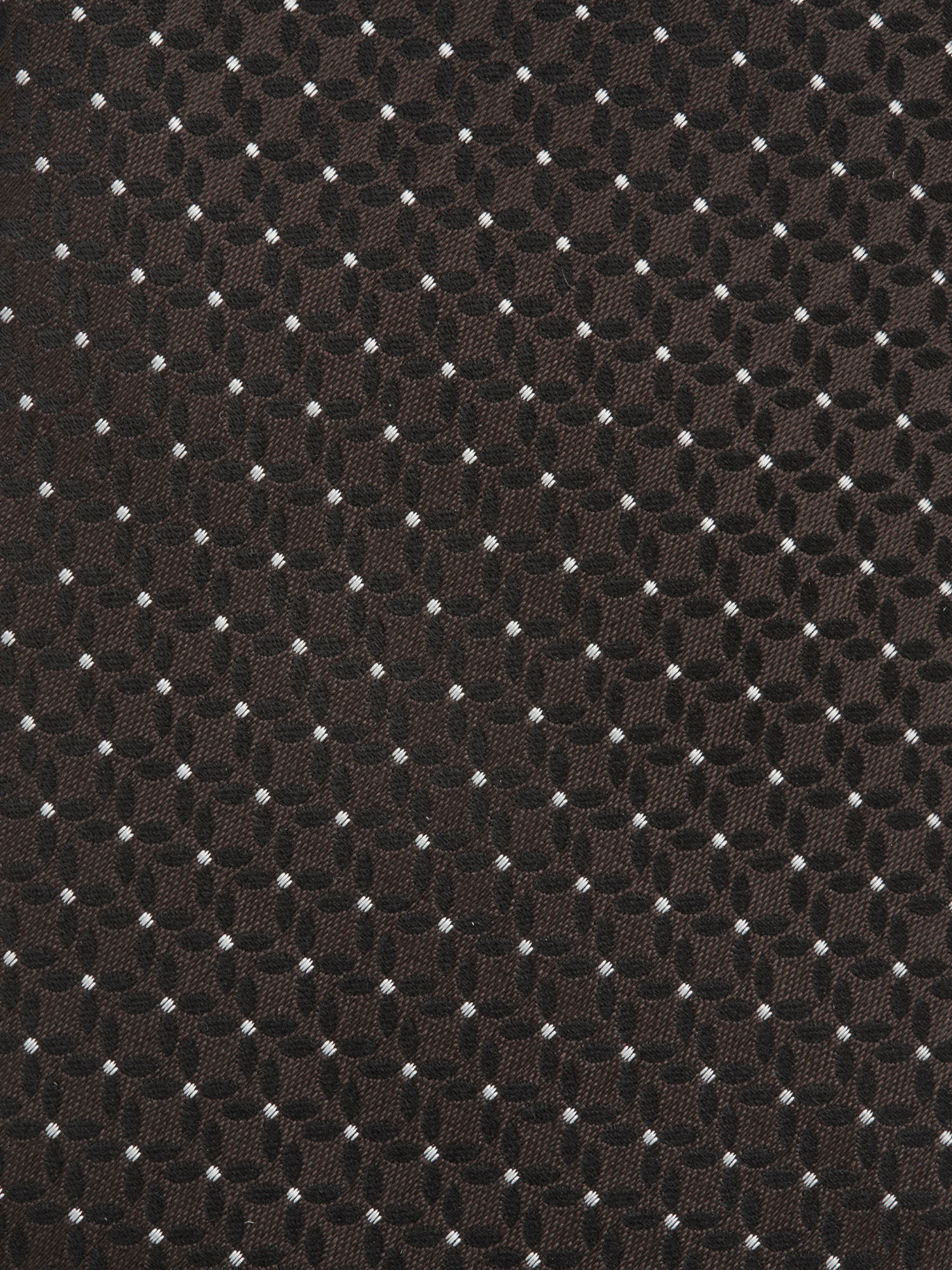 Zegna Jacquard Pattern Tie In Black