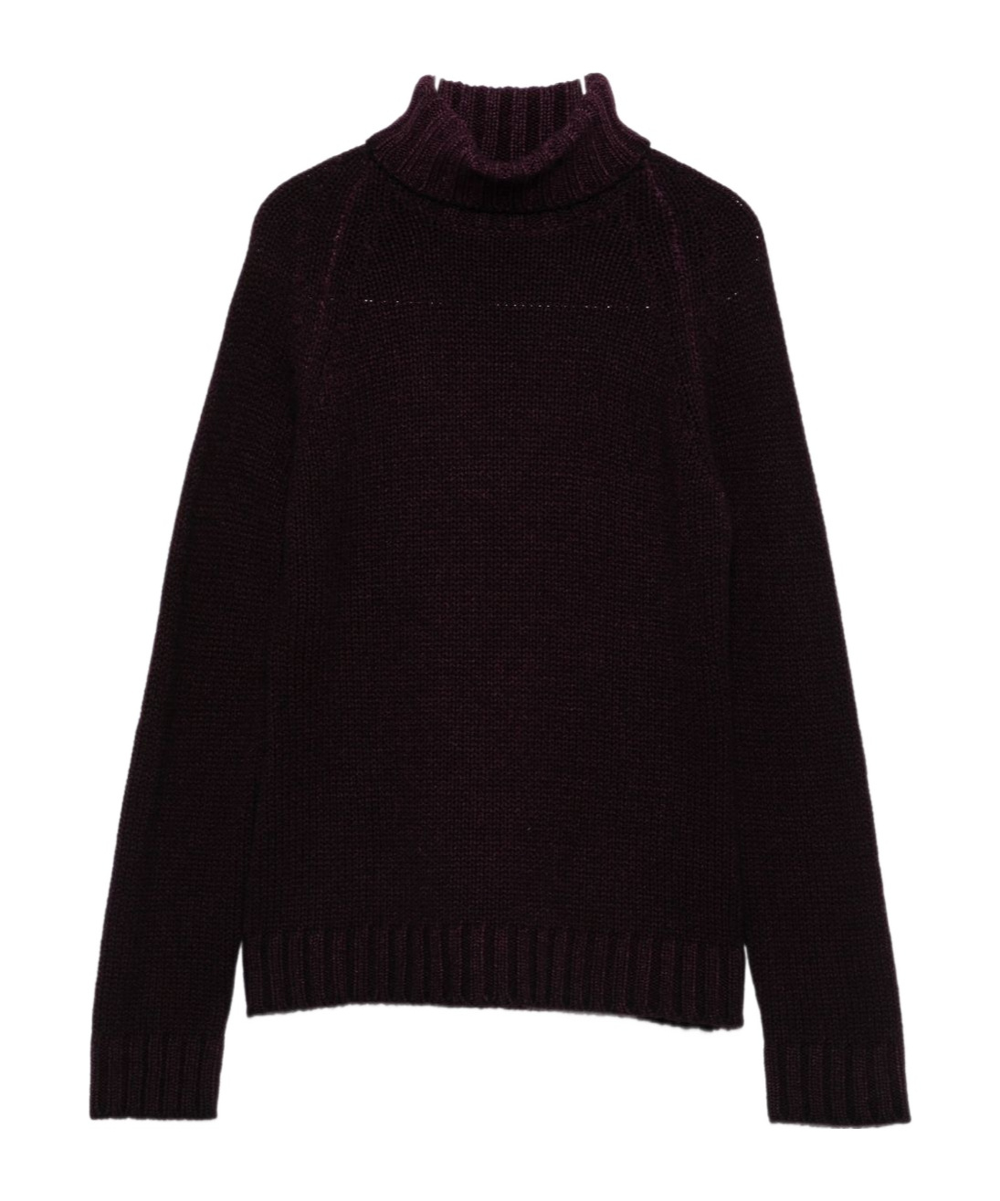 Baserange Turtleneck Ribbed Sweater In Brown