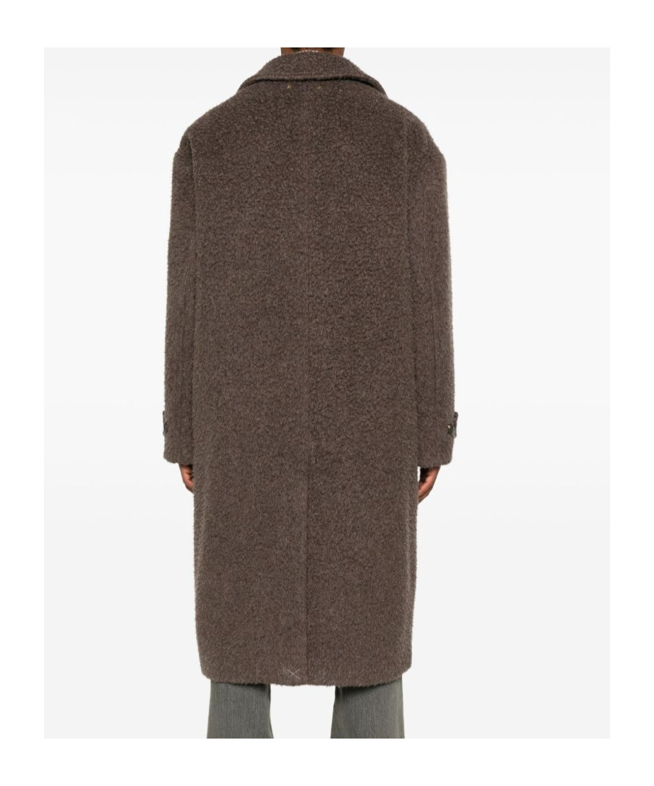 Golden Goose Buttoned Pocket Coat In Brown