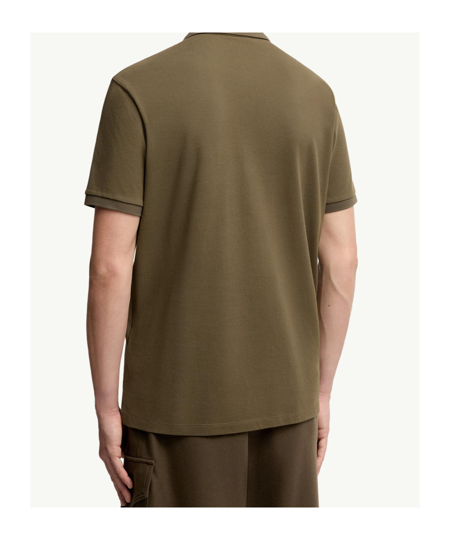 Moncler Cotton Piqué Polo Shirt In Green