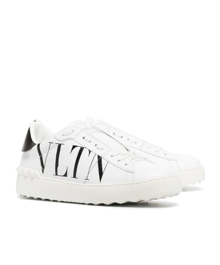 Valentino Vltn Open Sneakers In White