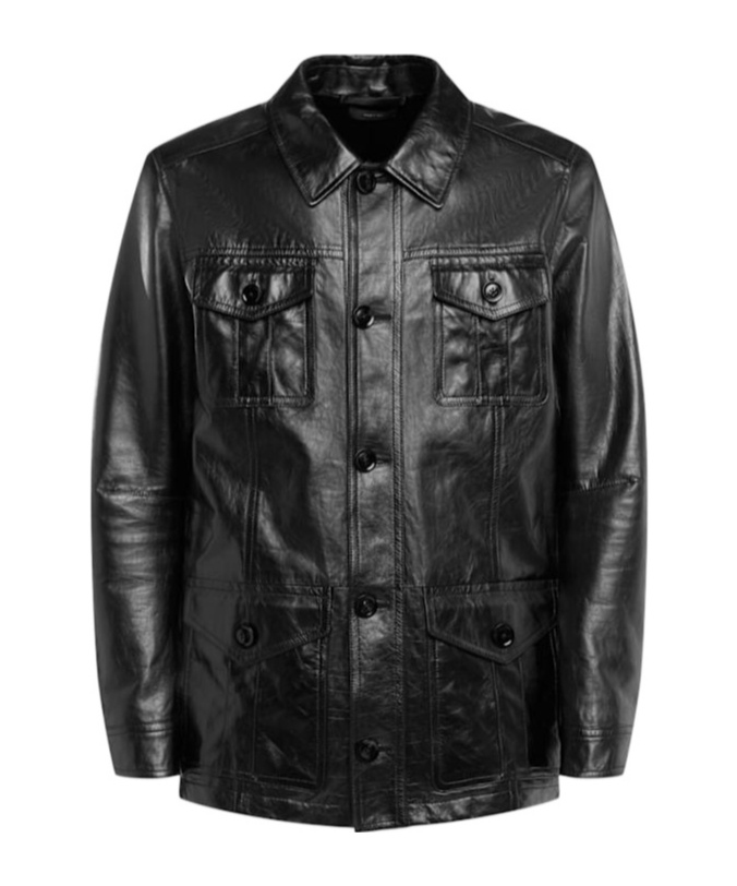 Tom Ford Glossy Smooth Leather Safari Jacket
