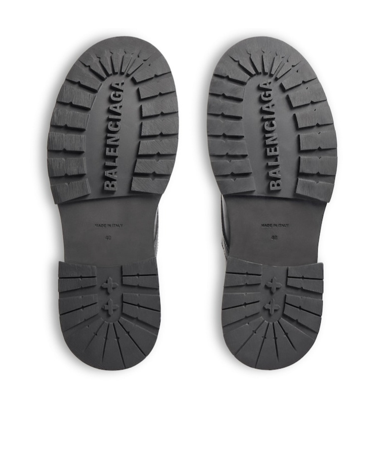 Balenciaga Truck Derby Shoes In Black