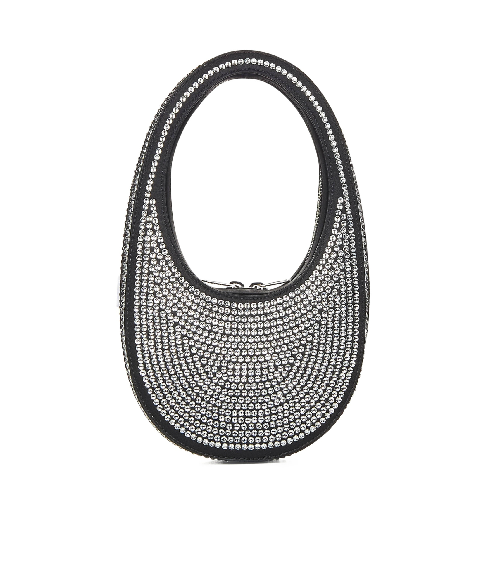 Coperni Mini Swipe Embellished Top Handle Bag In Black