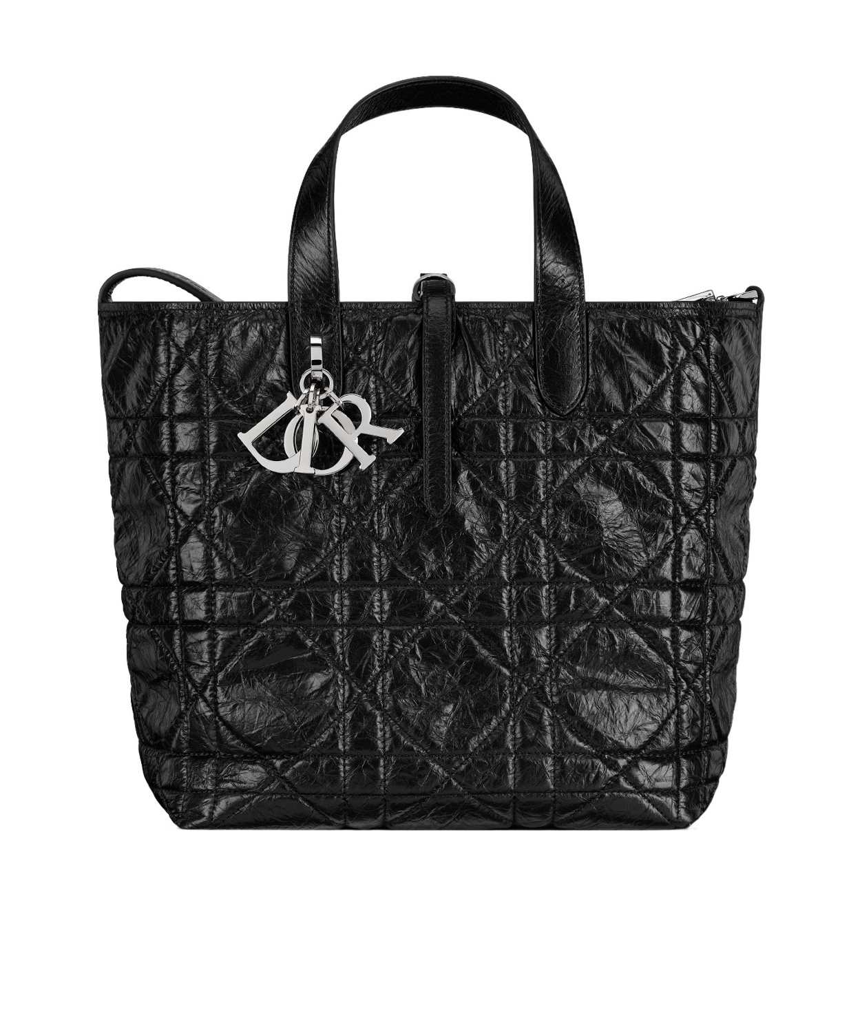 Dior Medium Double Handle Shoulder Bag In Black