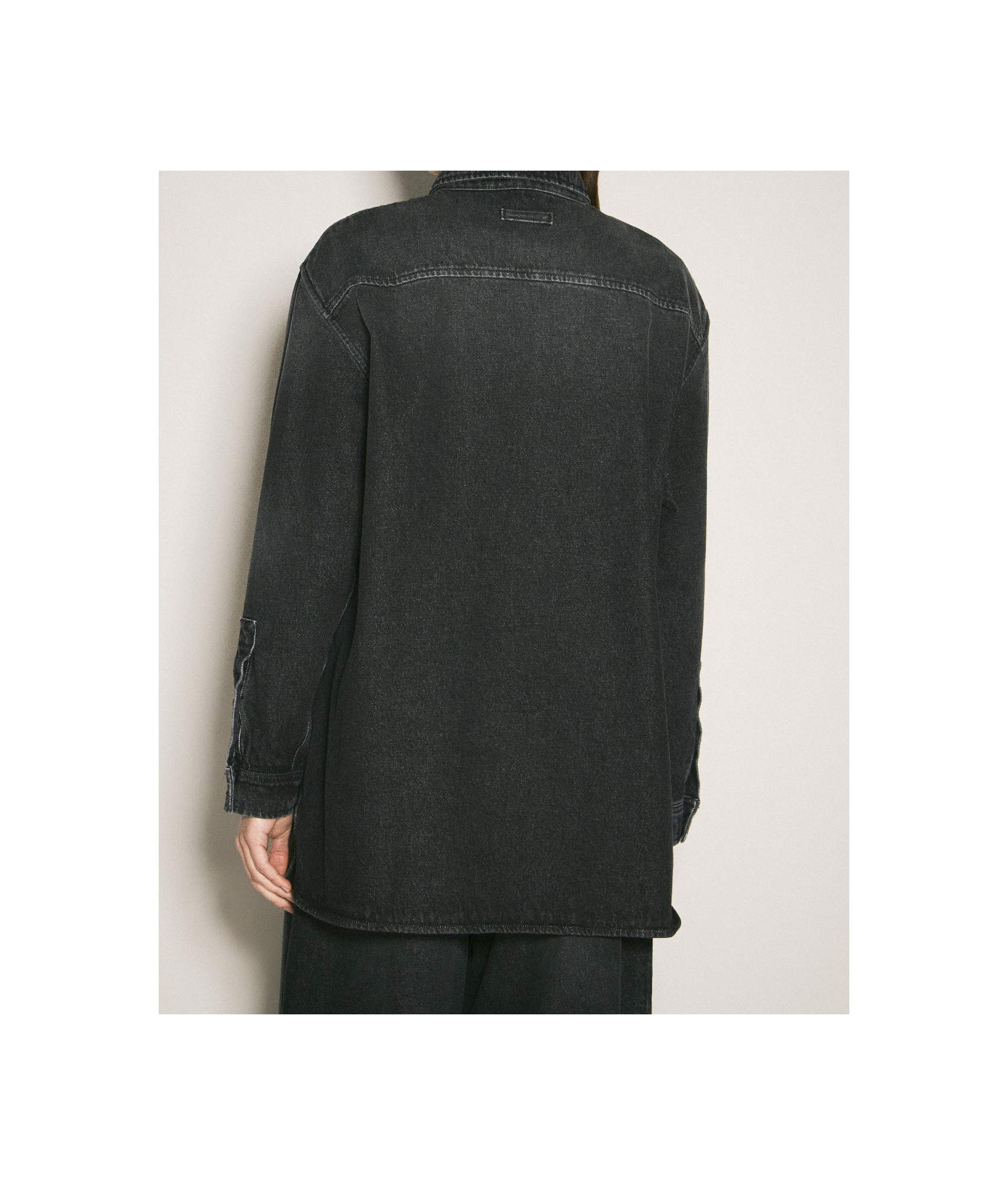 Jean Paul Gaultier Body Mariniere-print Shirt In Black