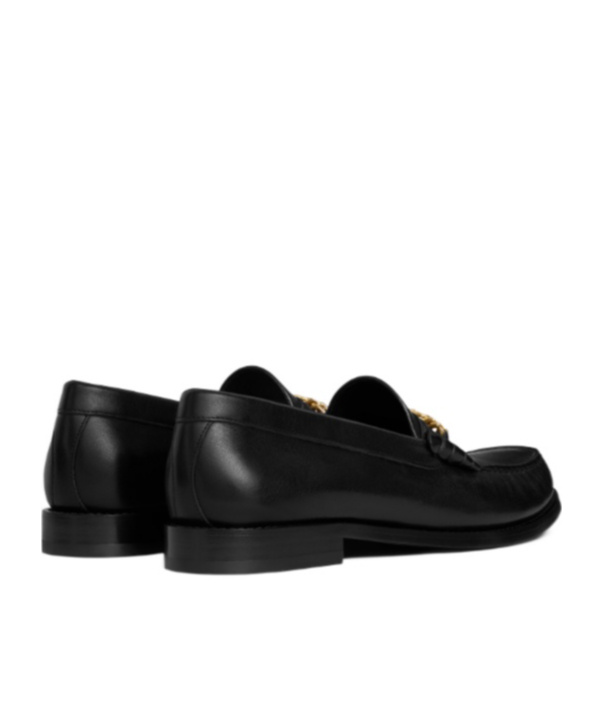 Celine Luco Triomphe Loafer Shoes In Black