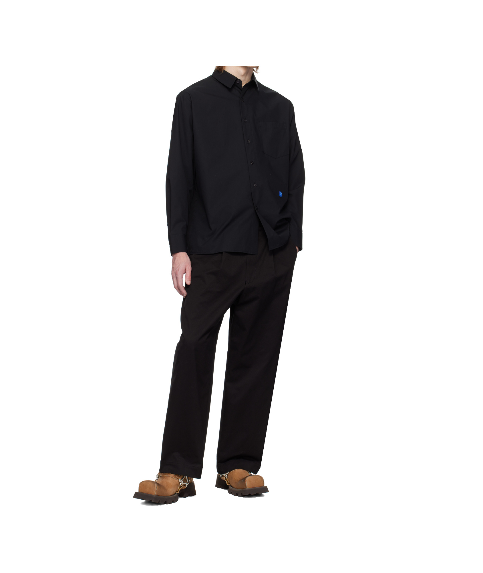 Ader Error Trs Tag 01 Shirt In Black