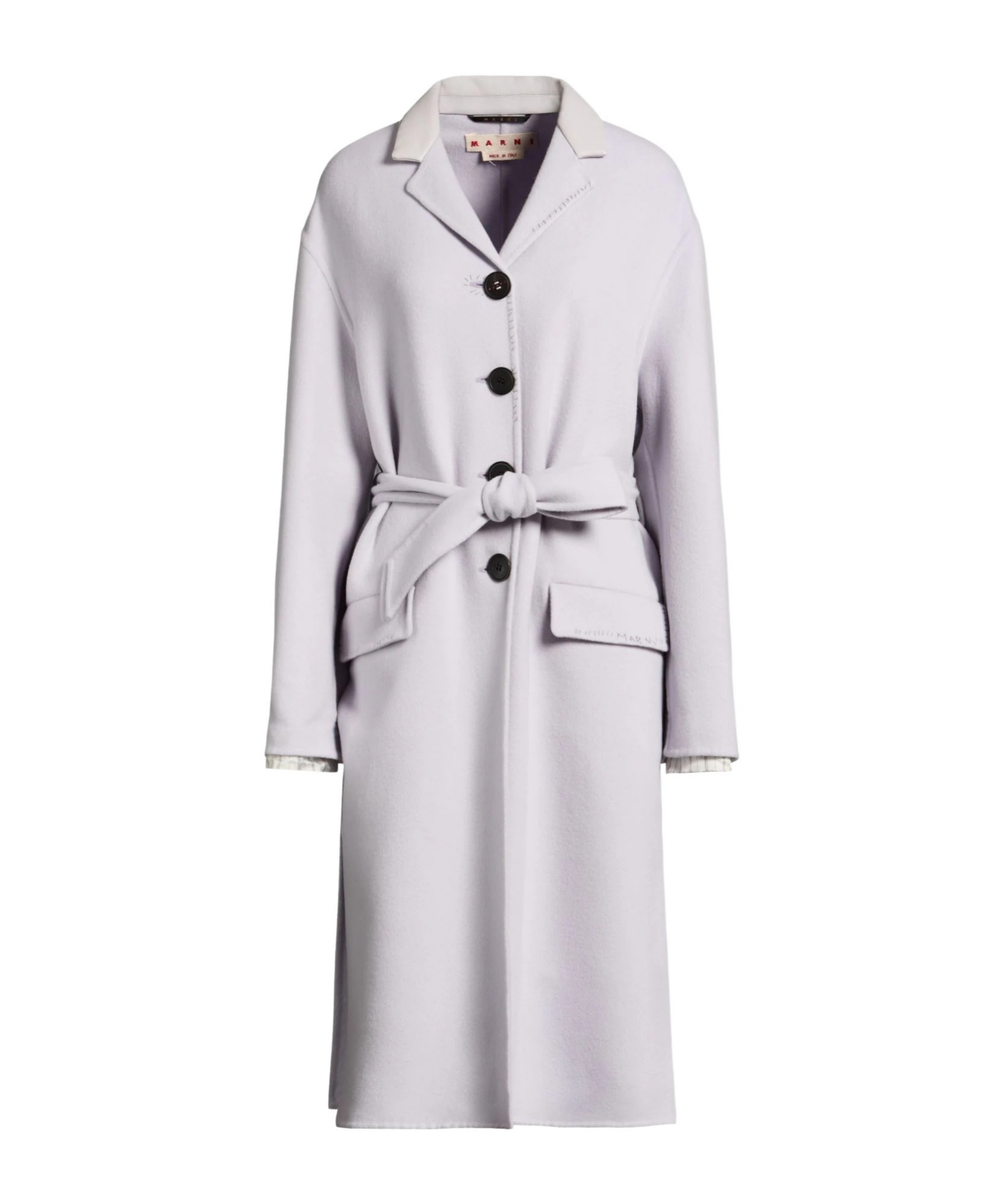 Marni Solid Color Coats In White