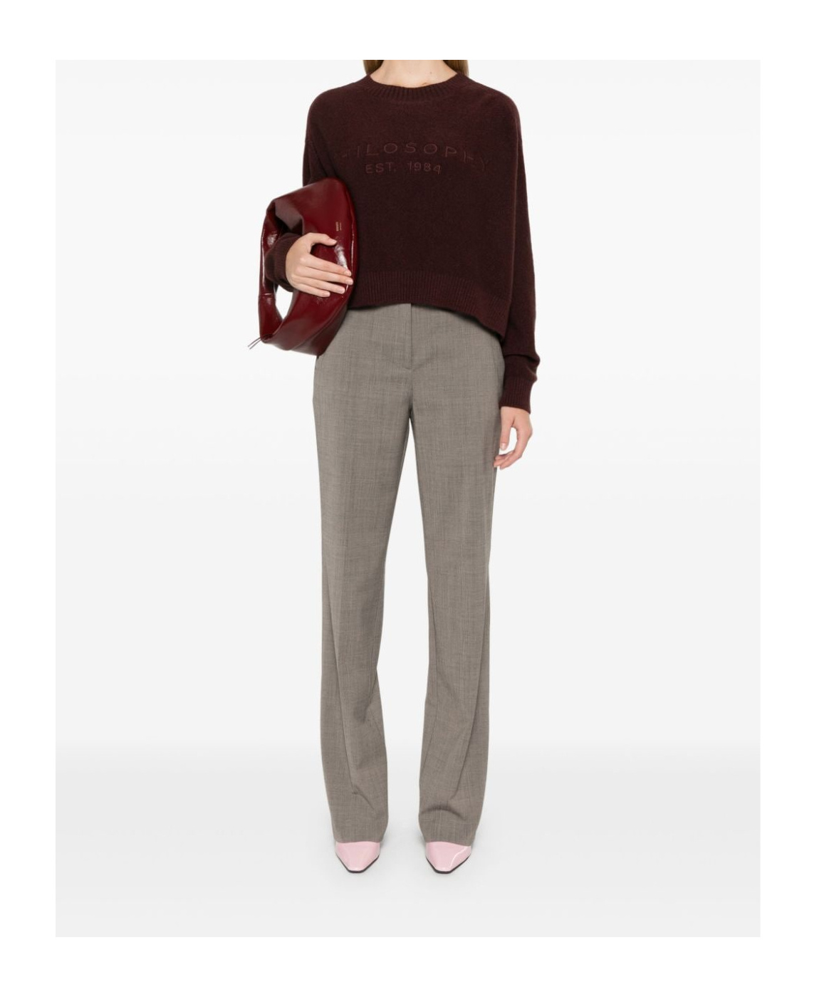 Shop Philosophy Di Lorenzo Serafini Logo-embroidered Sweater In Black