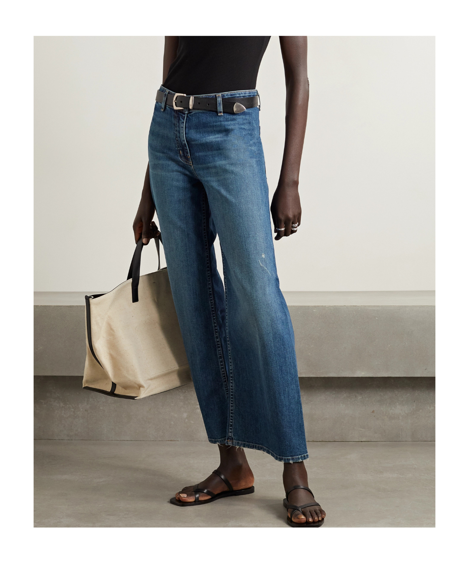 Nili Lotan Megan Flared Jeans In Blue