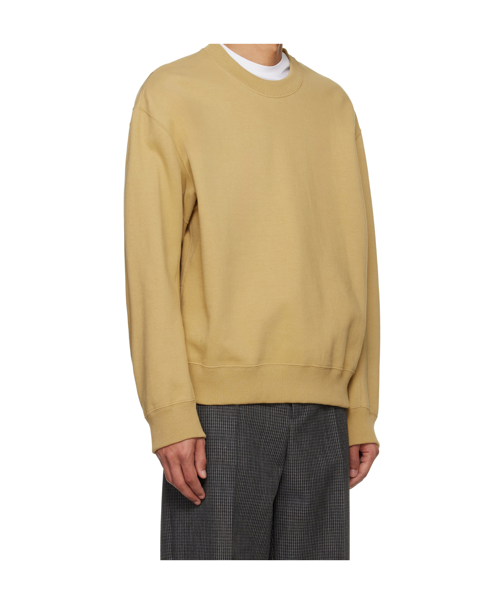 Jil Sander Logo Flag Shoulder Sweatshirt In Nude